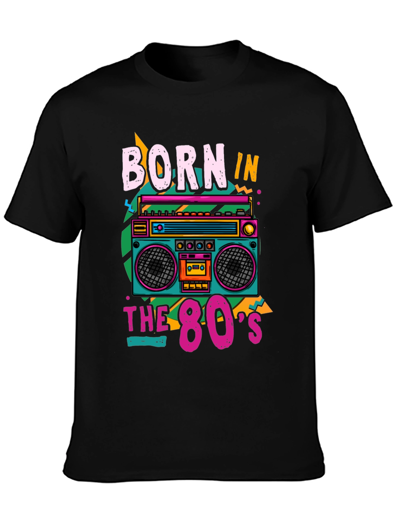 Born in the 80s Retro Boombox T-Shirt