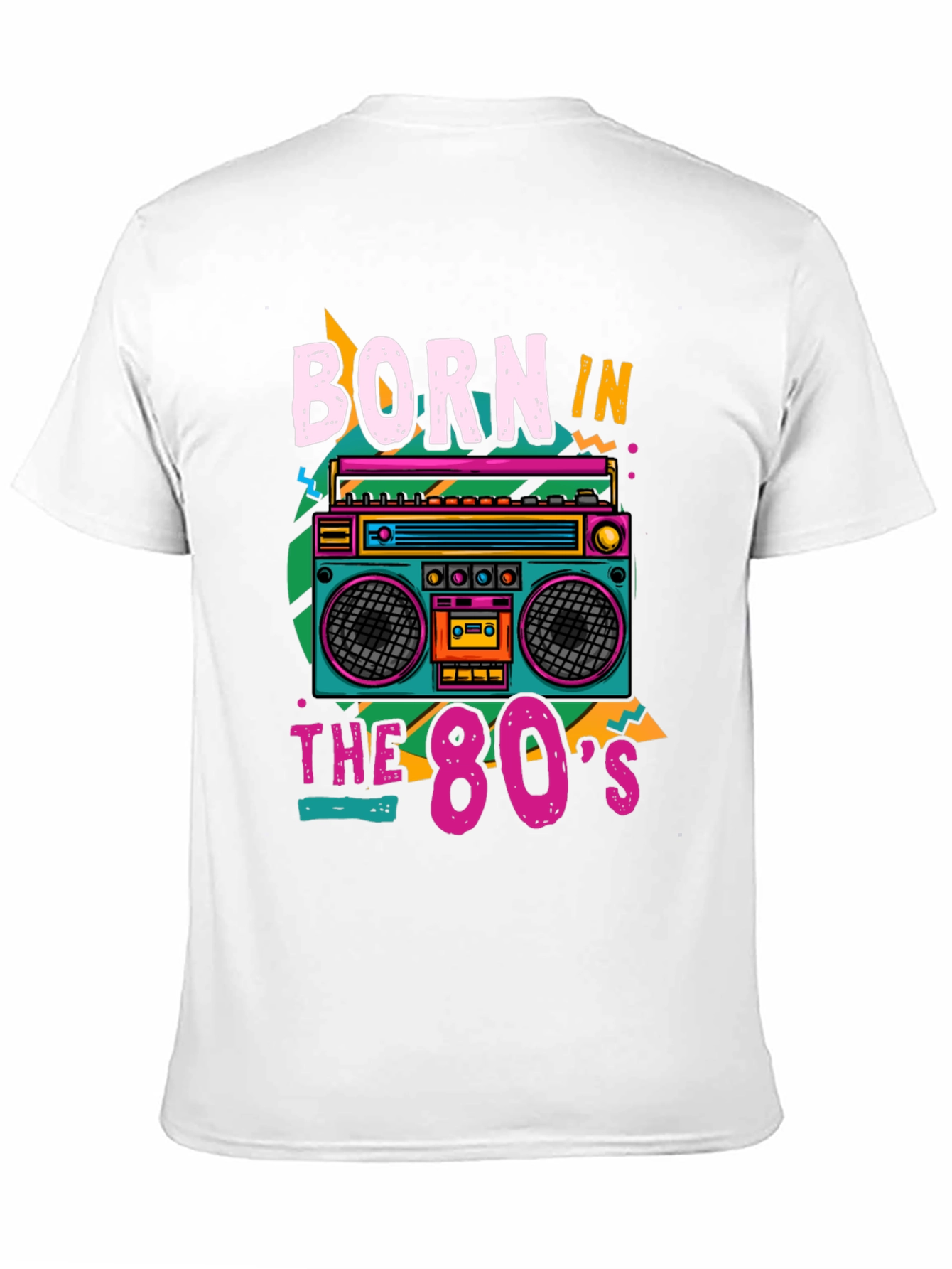 Born in the 80s Retro Boombox T-Shirt