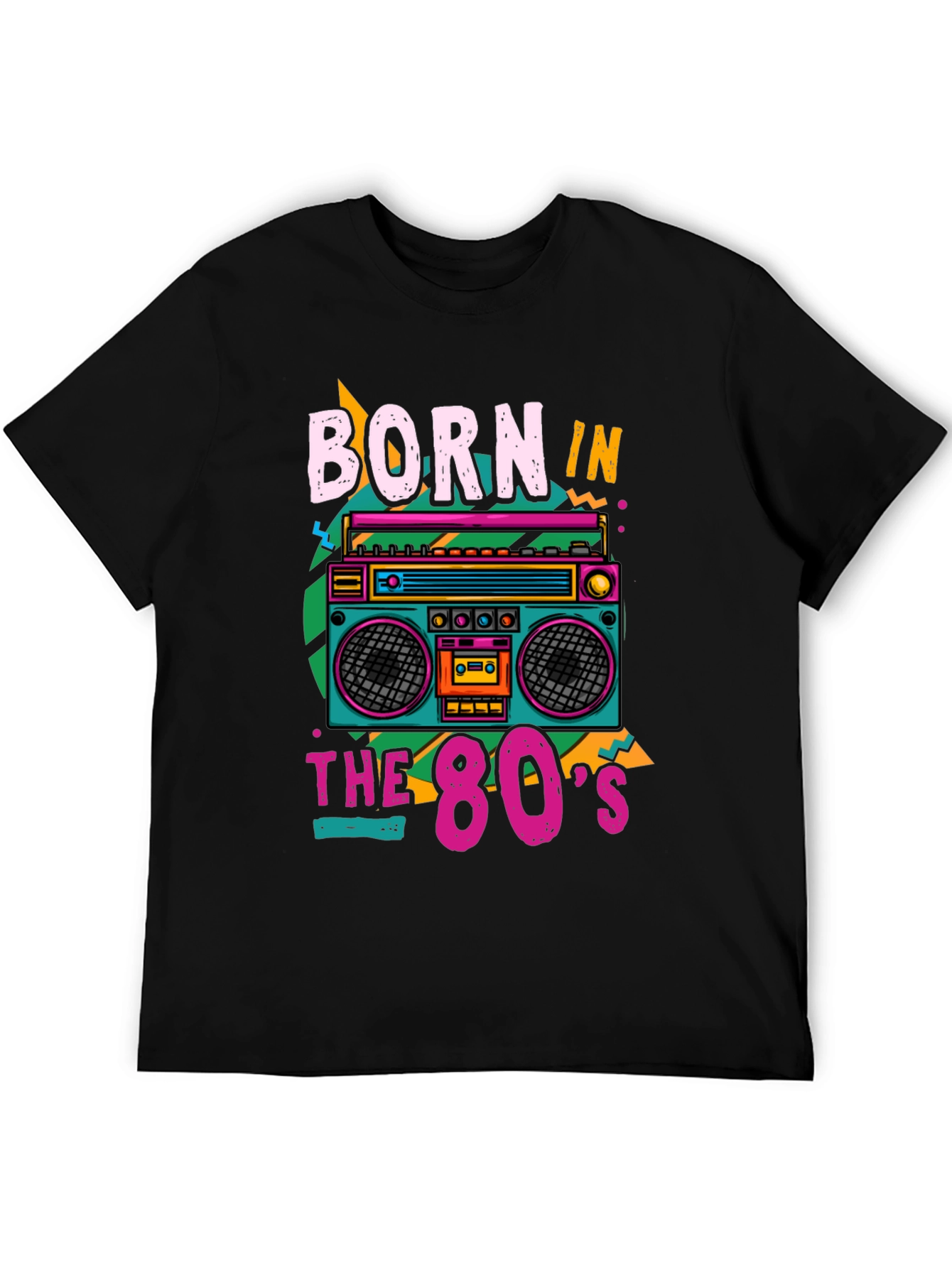 Born in the 80s Retro Boombox T-Shirt