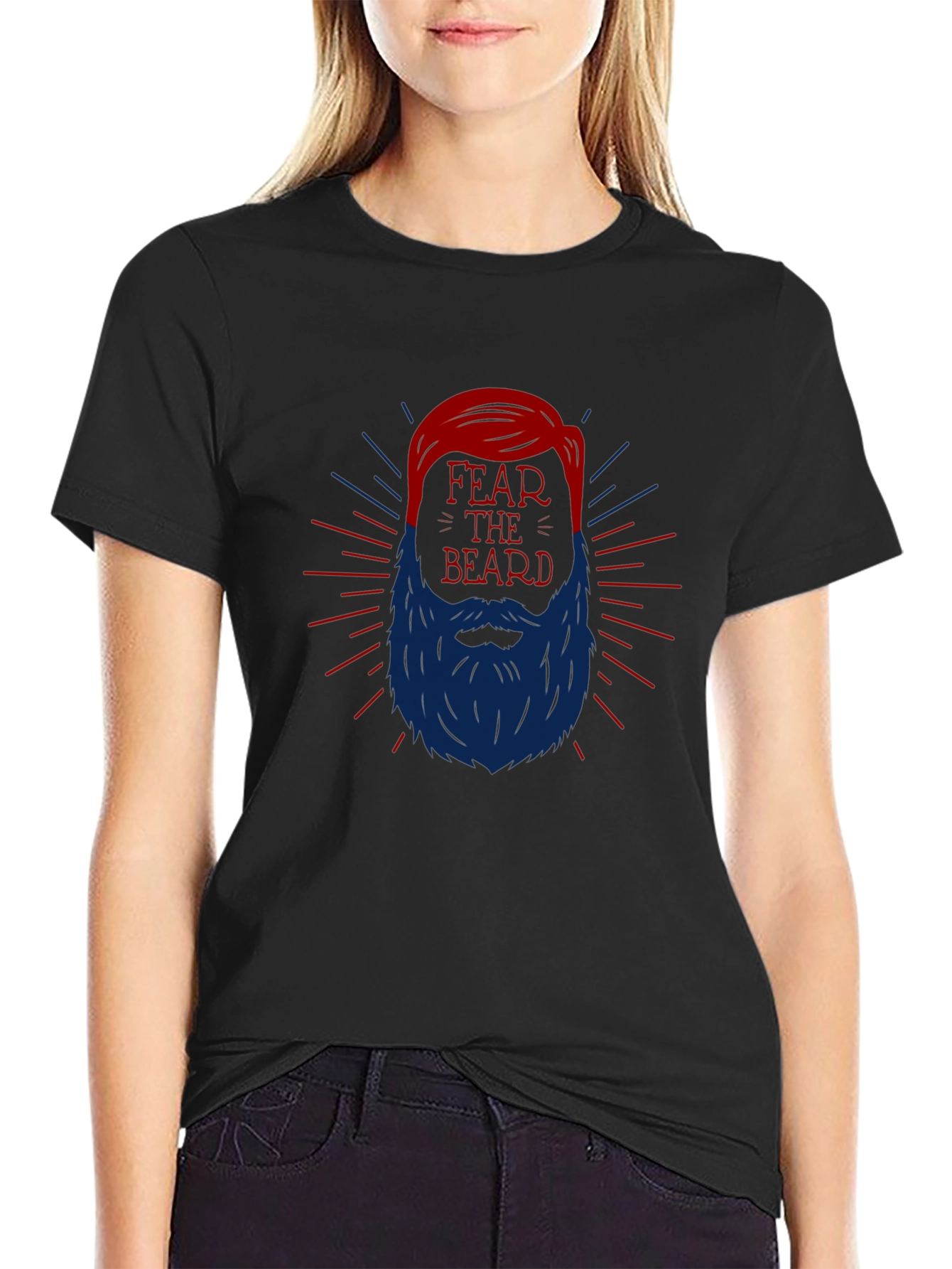 Fear the Beard Graphic Tee - Black