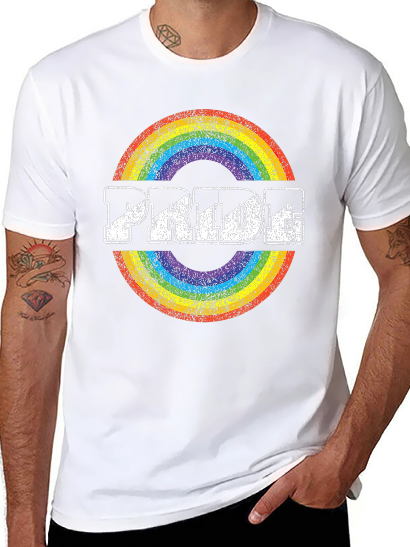 Pride Rainbow T-Shirt - LGBTQ+ Support
