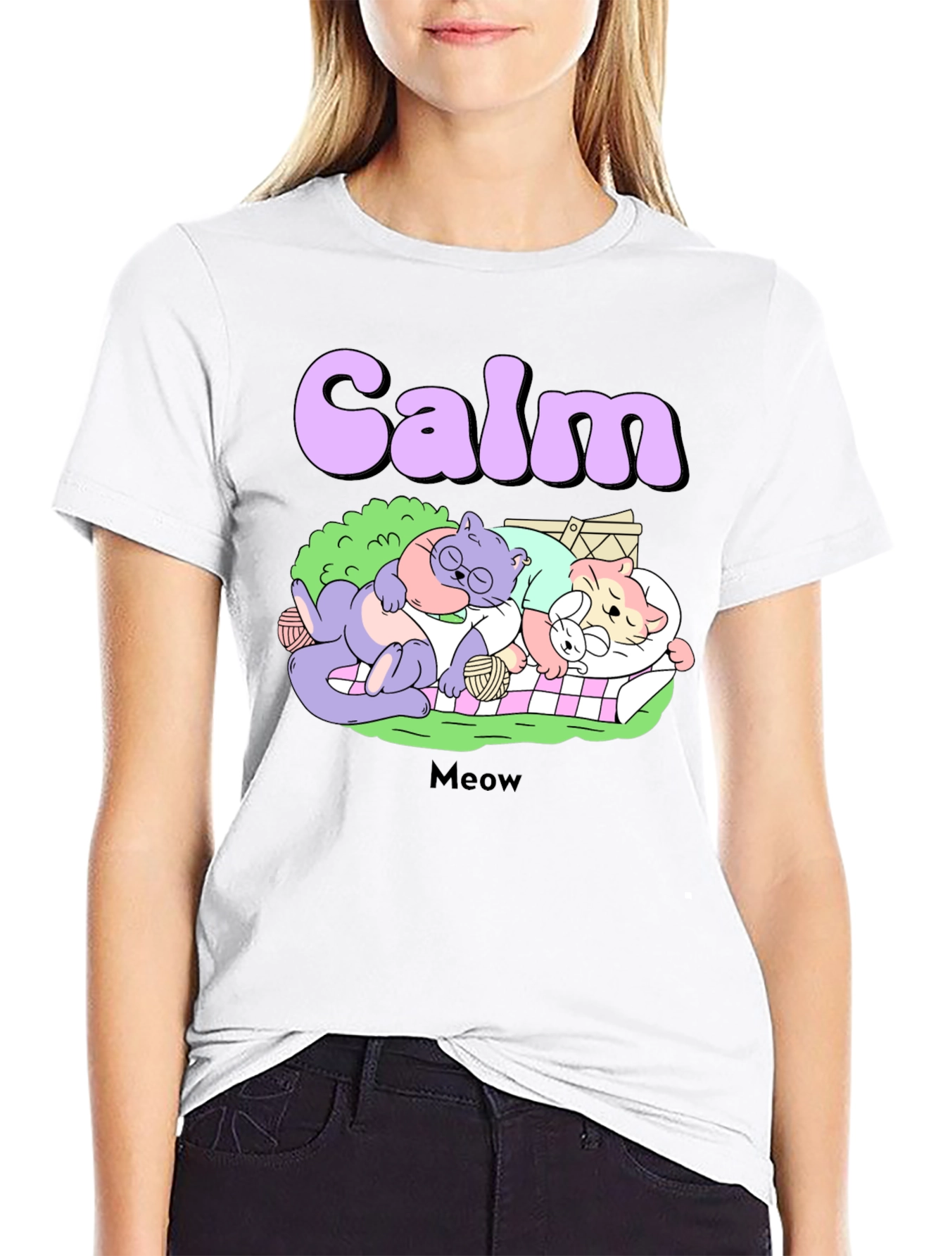 Calm Cats Graphic Tee