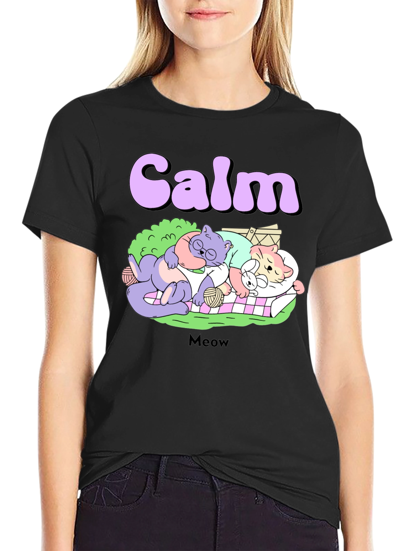 Calm Cats Graphic Tee