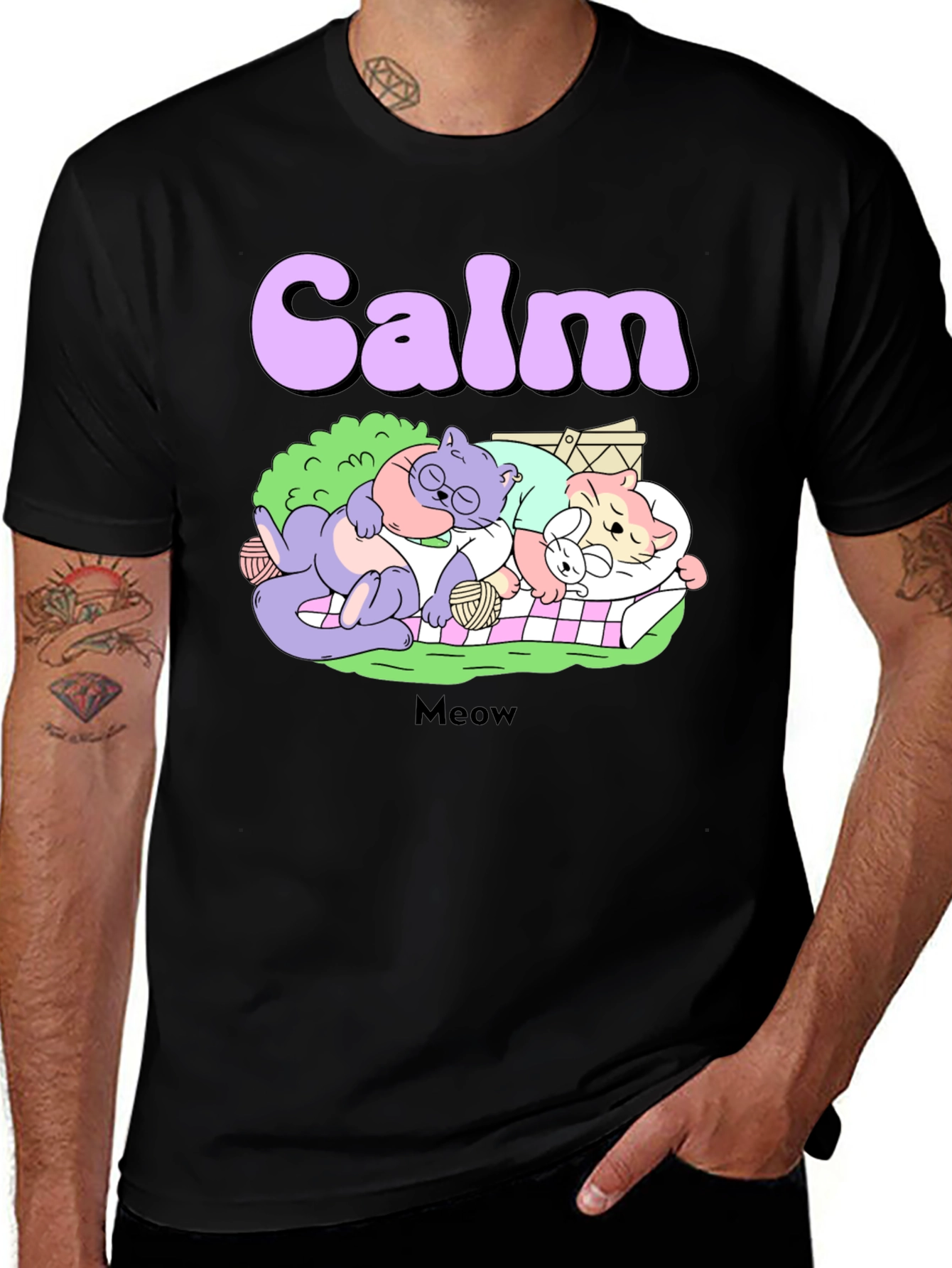 Calm Cats Graphic Tee