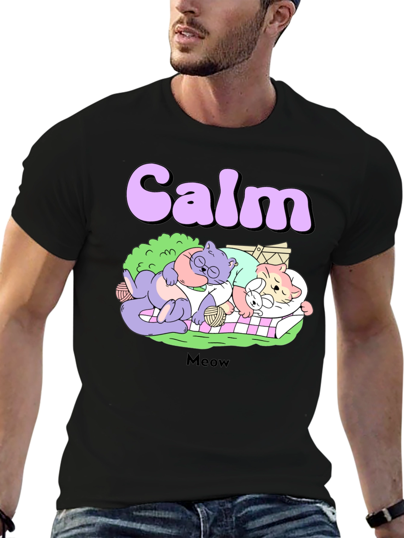 Calm Cats Graphic Tee