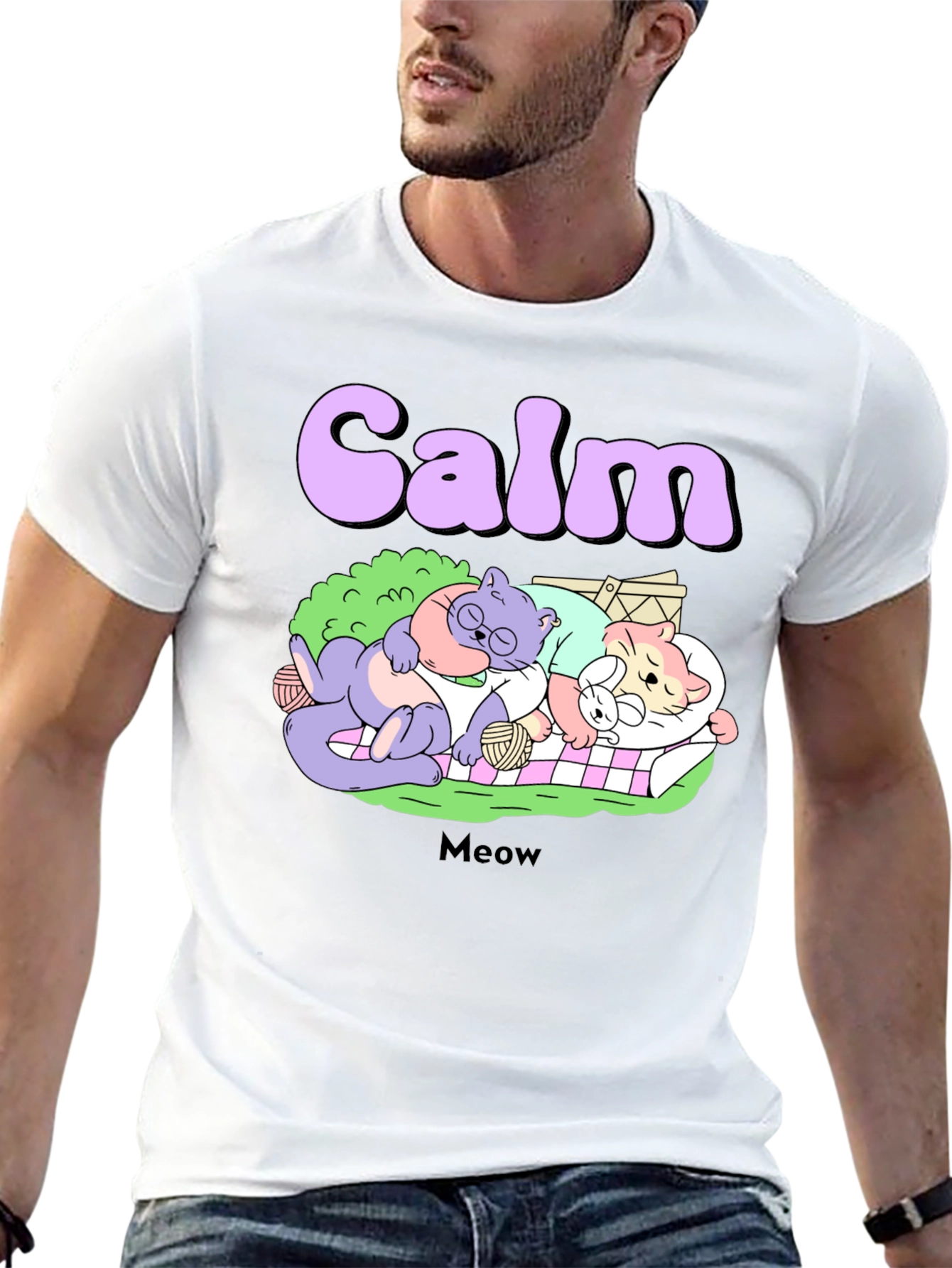 Calm Cats Graphic Tee