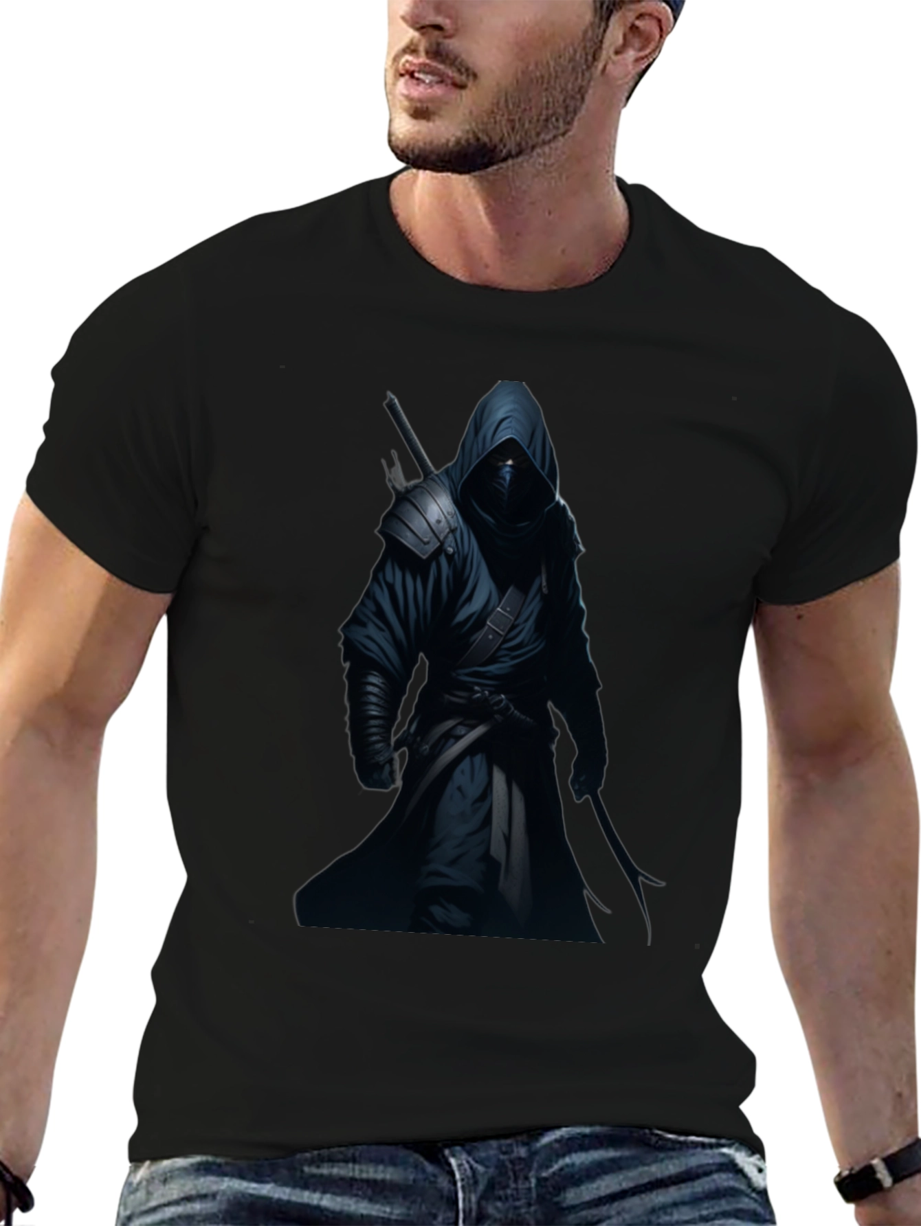 Ninja Warrior Black Graphic T-Shirt