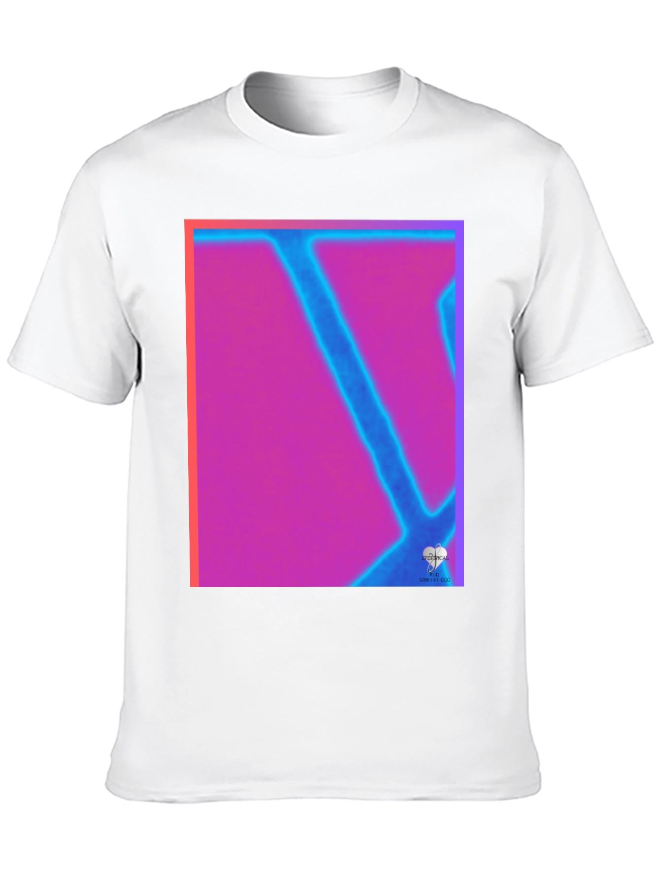 Abstract Neon Graphic Tee - Modern Art T-Shirt