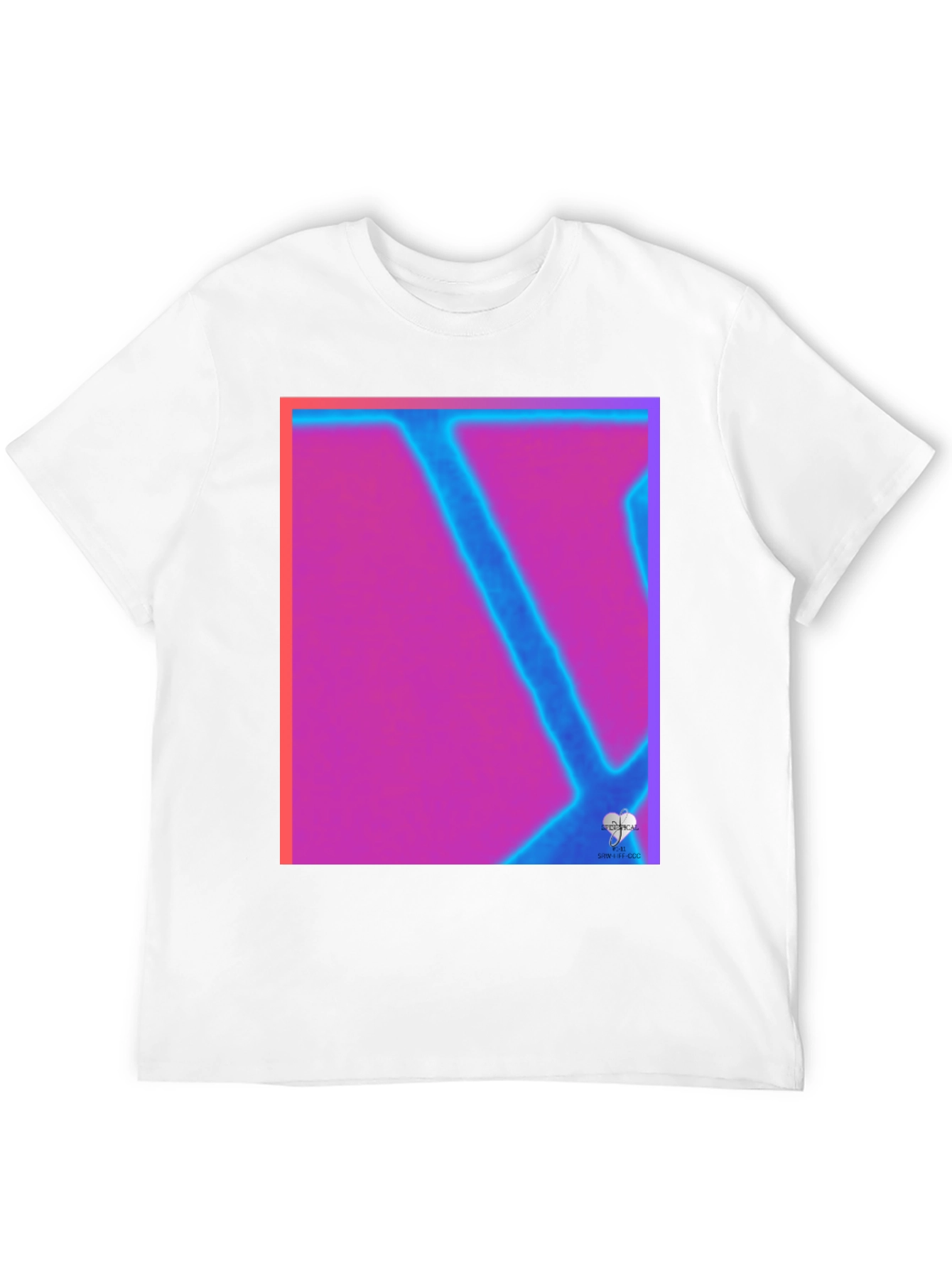 Abstract Neon Graphic Tee - Modern Art T-Shirt