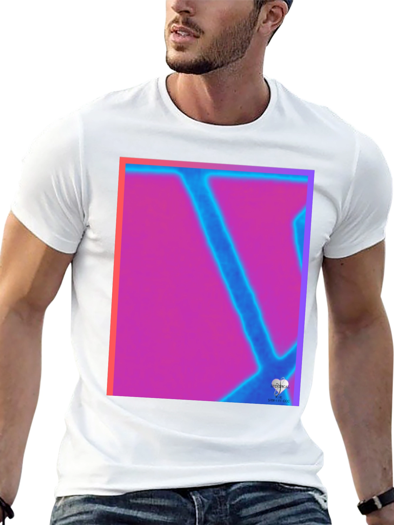 Abstract Neon Graphic Tee - Modern Art T-Shirt