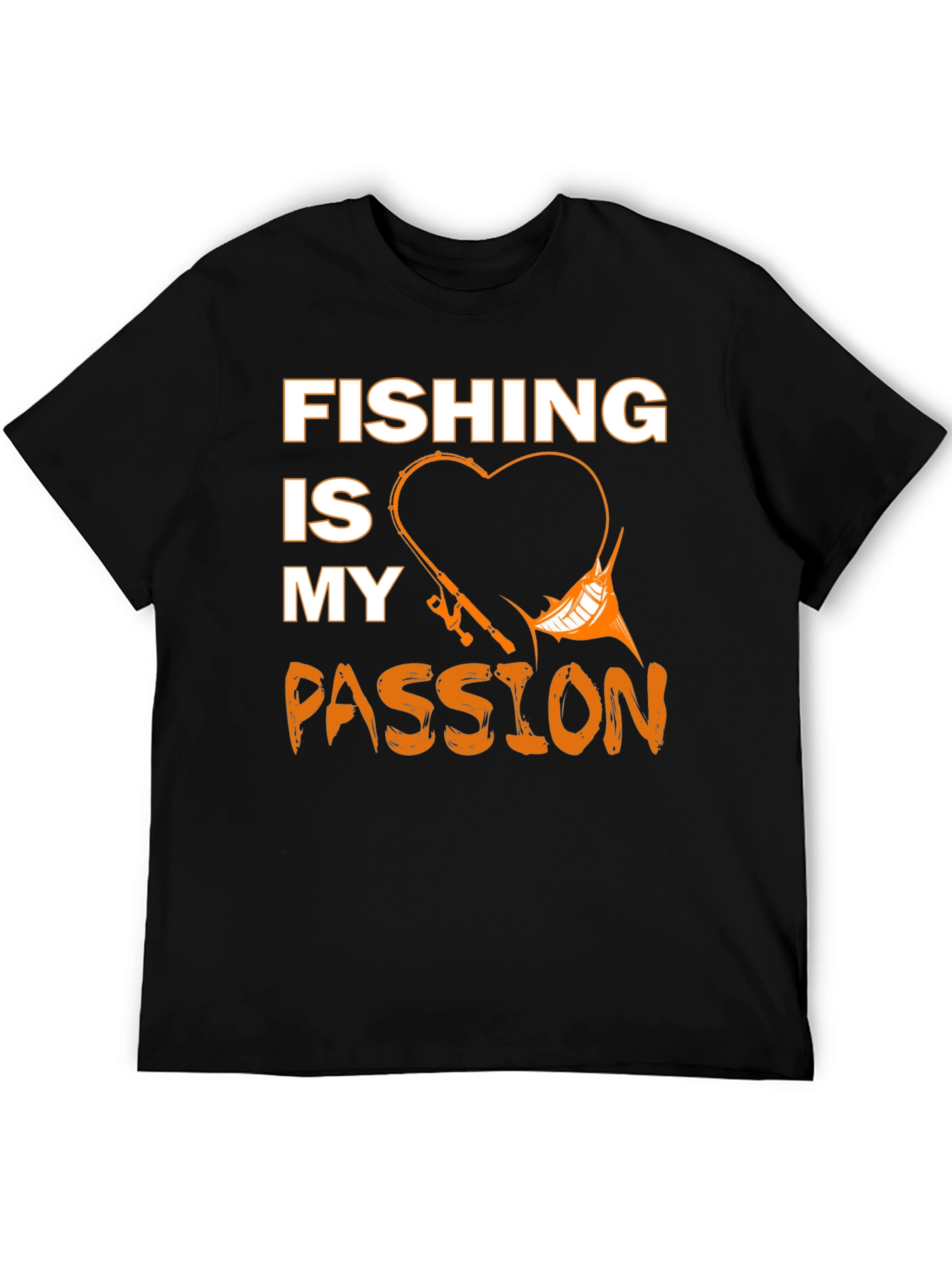 Fishing Is My Passion T-Shirt Black