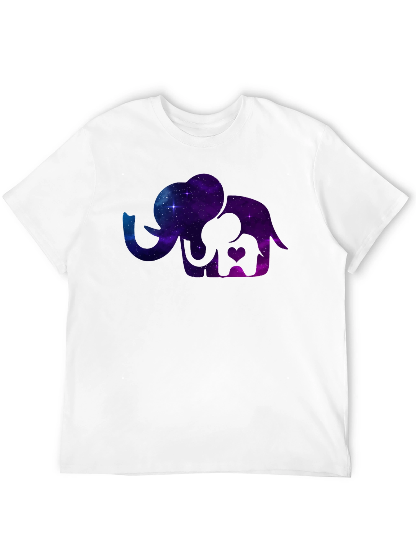 Elephant Galaxy T-Shirt - Cosmic Mother & Baby Tee