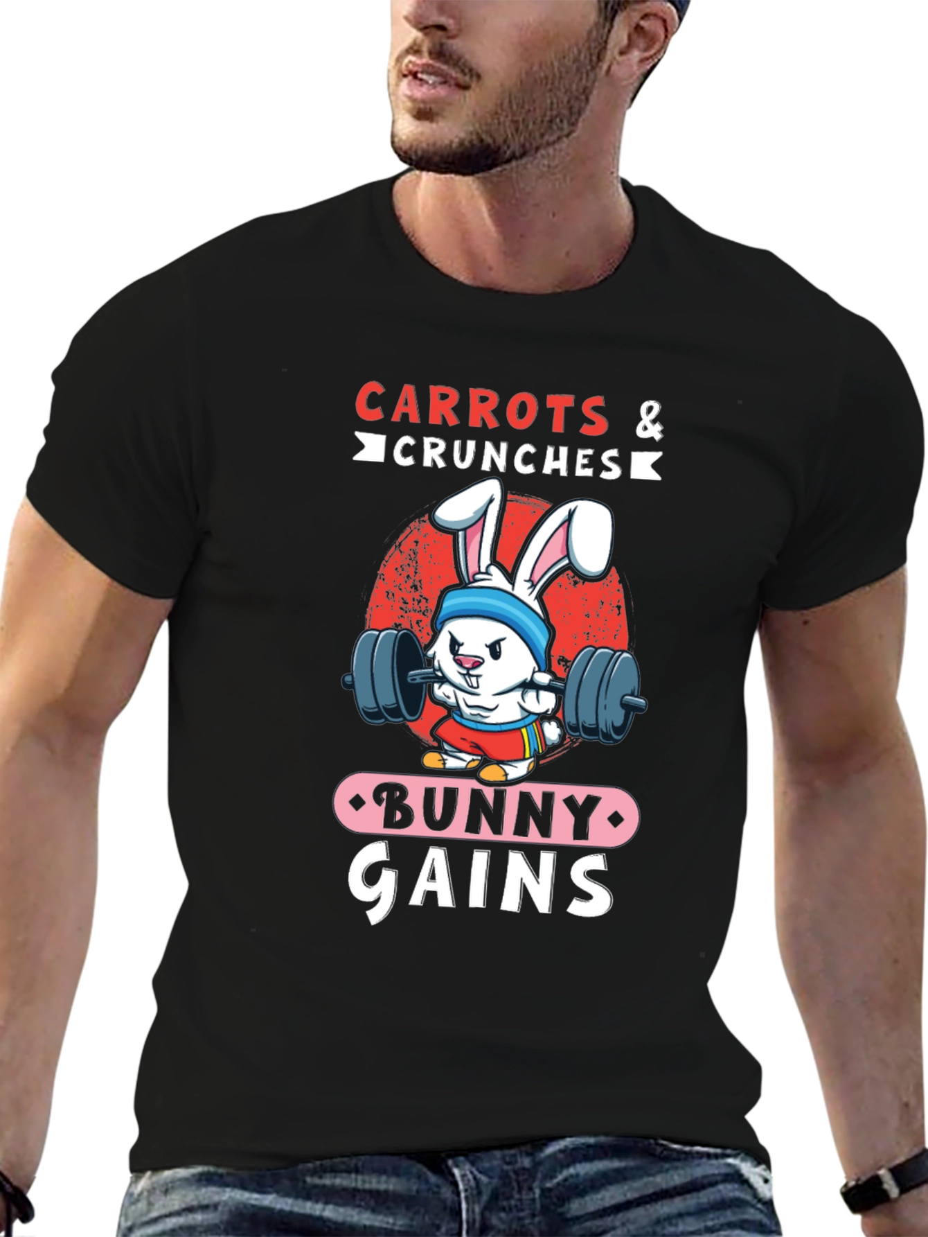 Bunny Gains T-Shirt - Carrots & Crunches