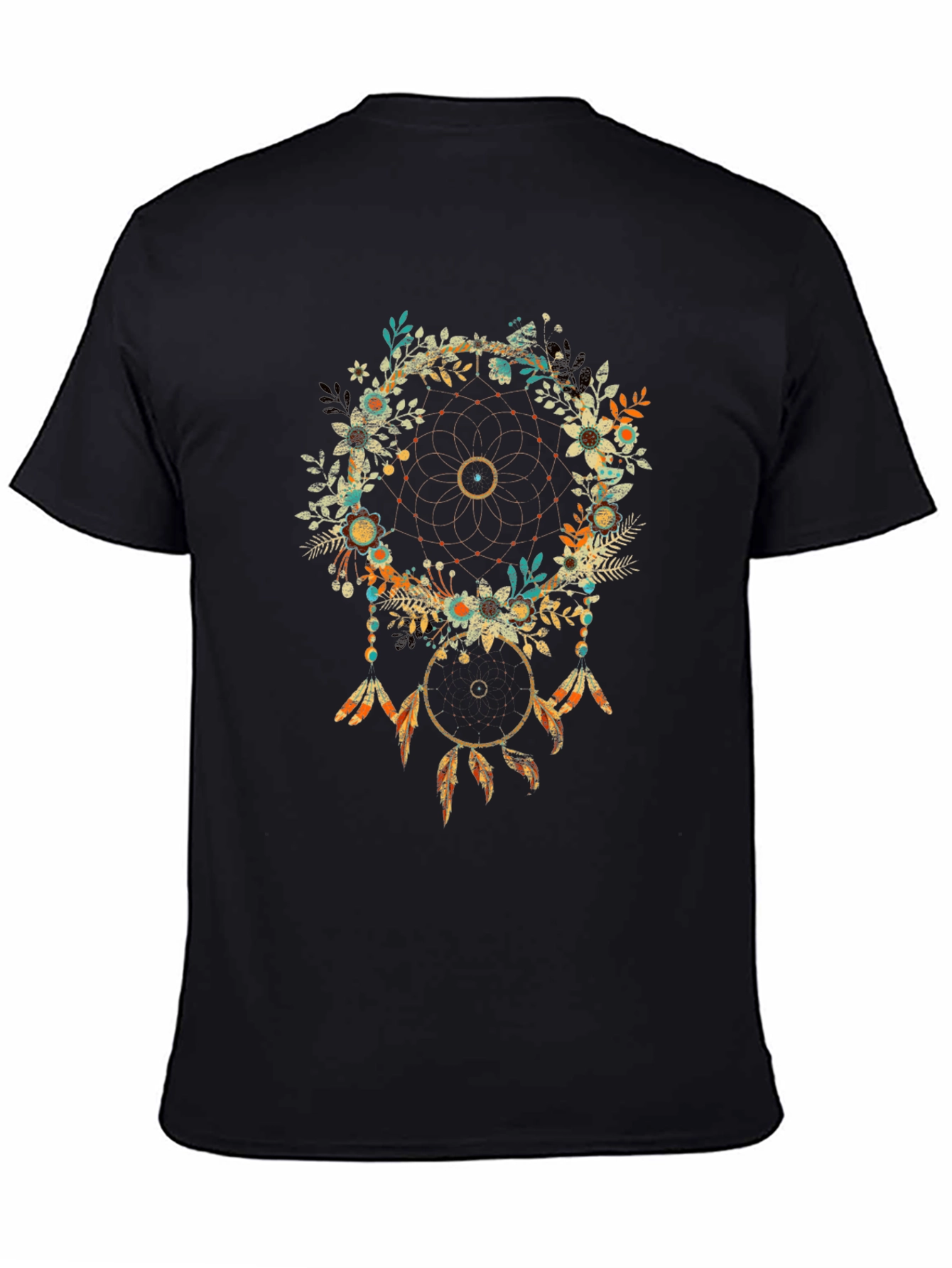 Dreamcatcher Graphic Print Tee - Boho Chic Style