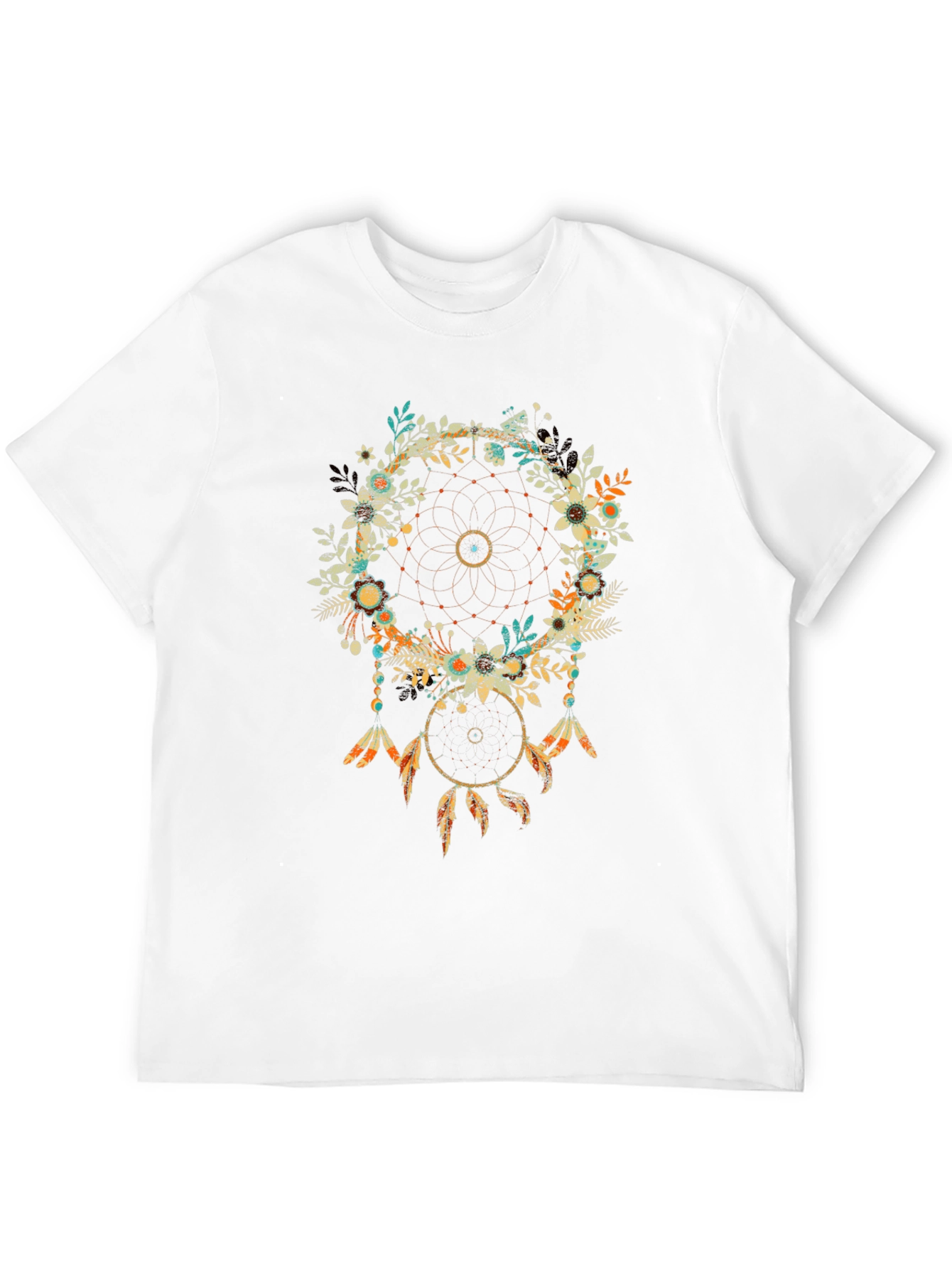 Dreamcatcher Graphic Print Tee - Boho Chic Style