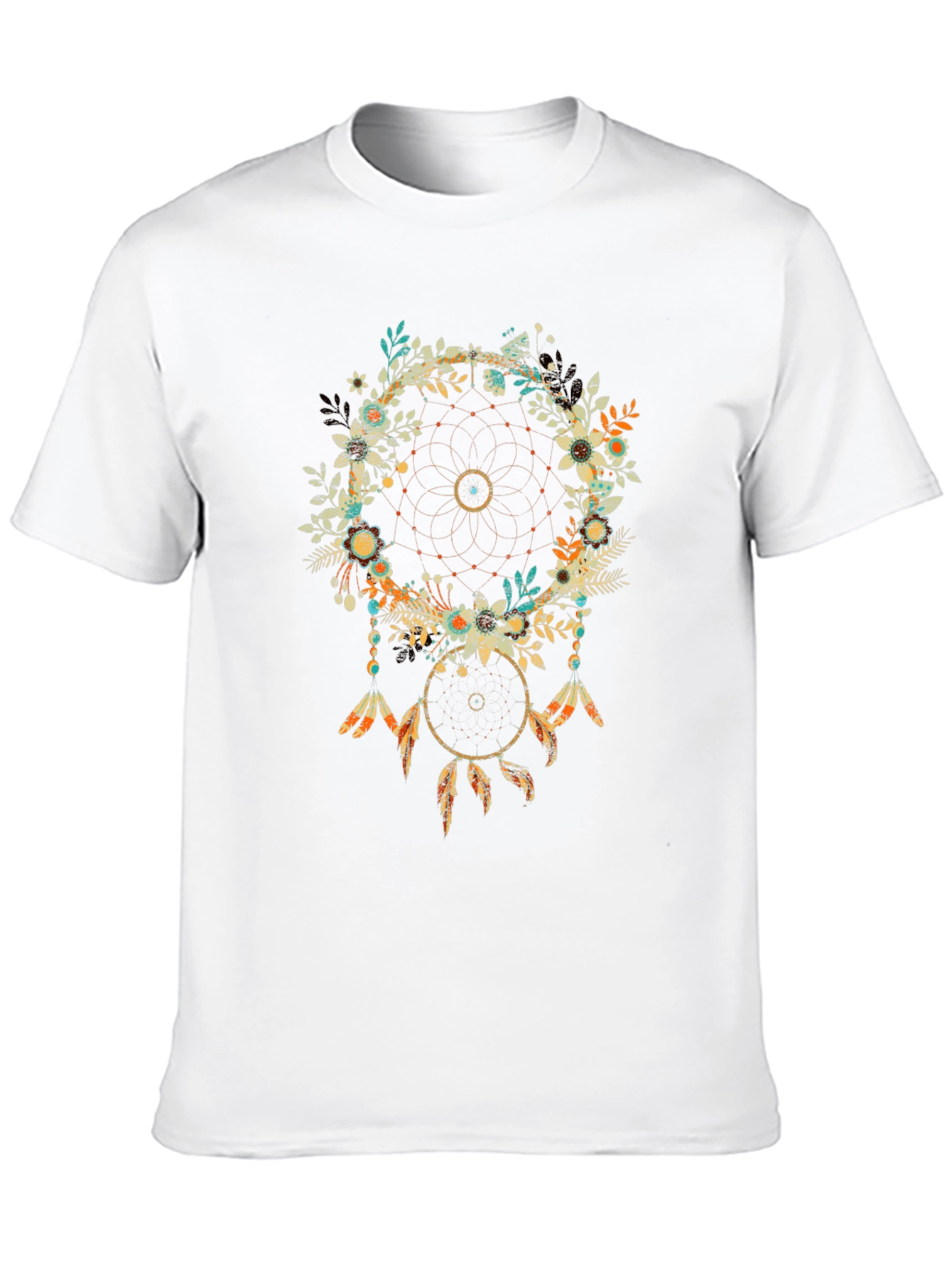 Dreamcatcher Graphic Print Tee - Boho Chic Style