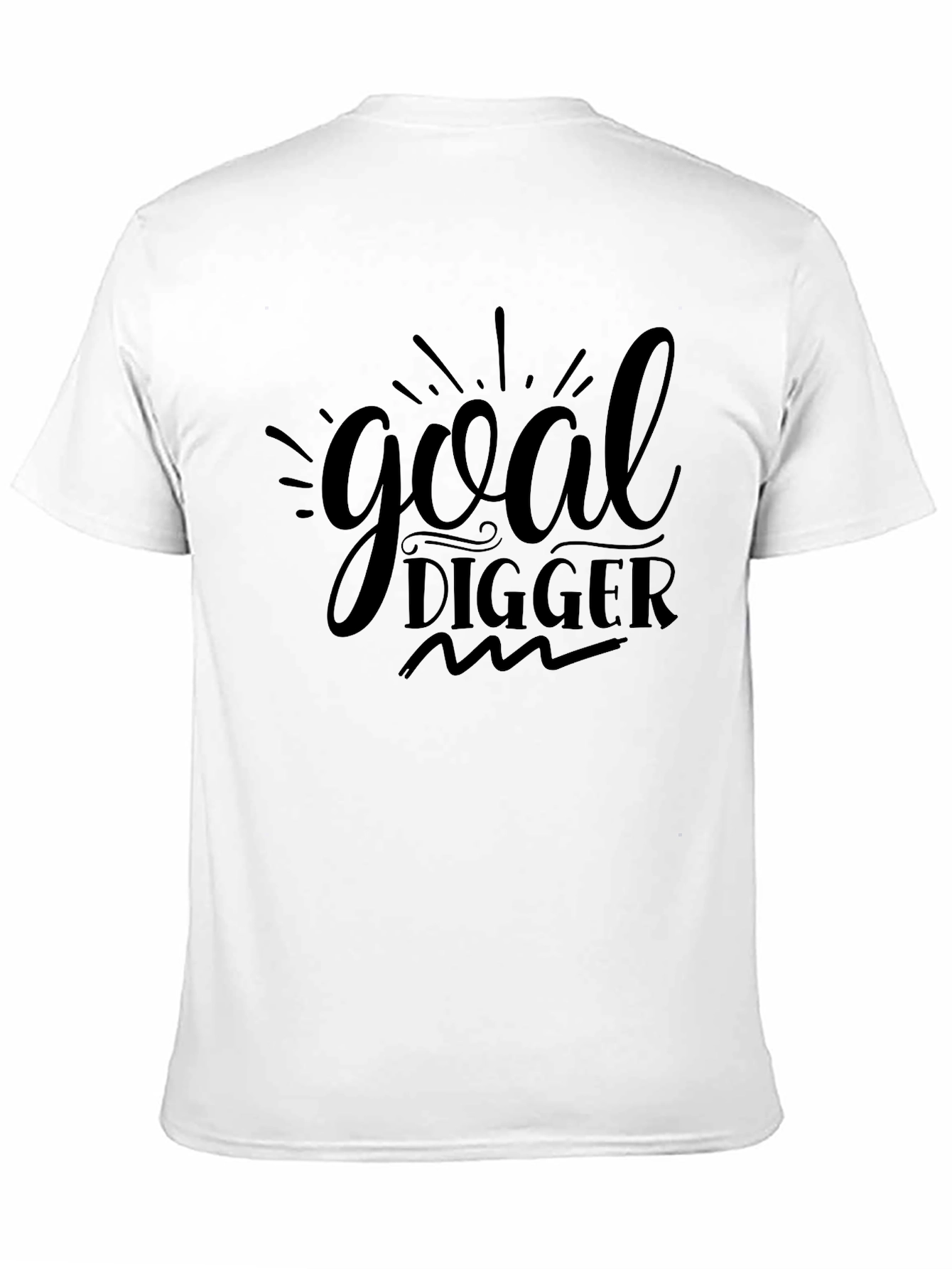 Goal Digger Graphic Tee - Motivational Black T-Shirt