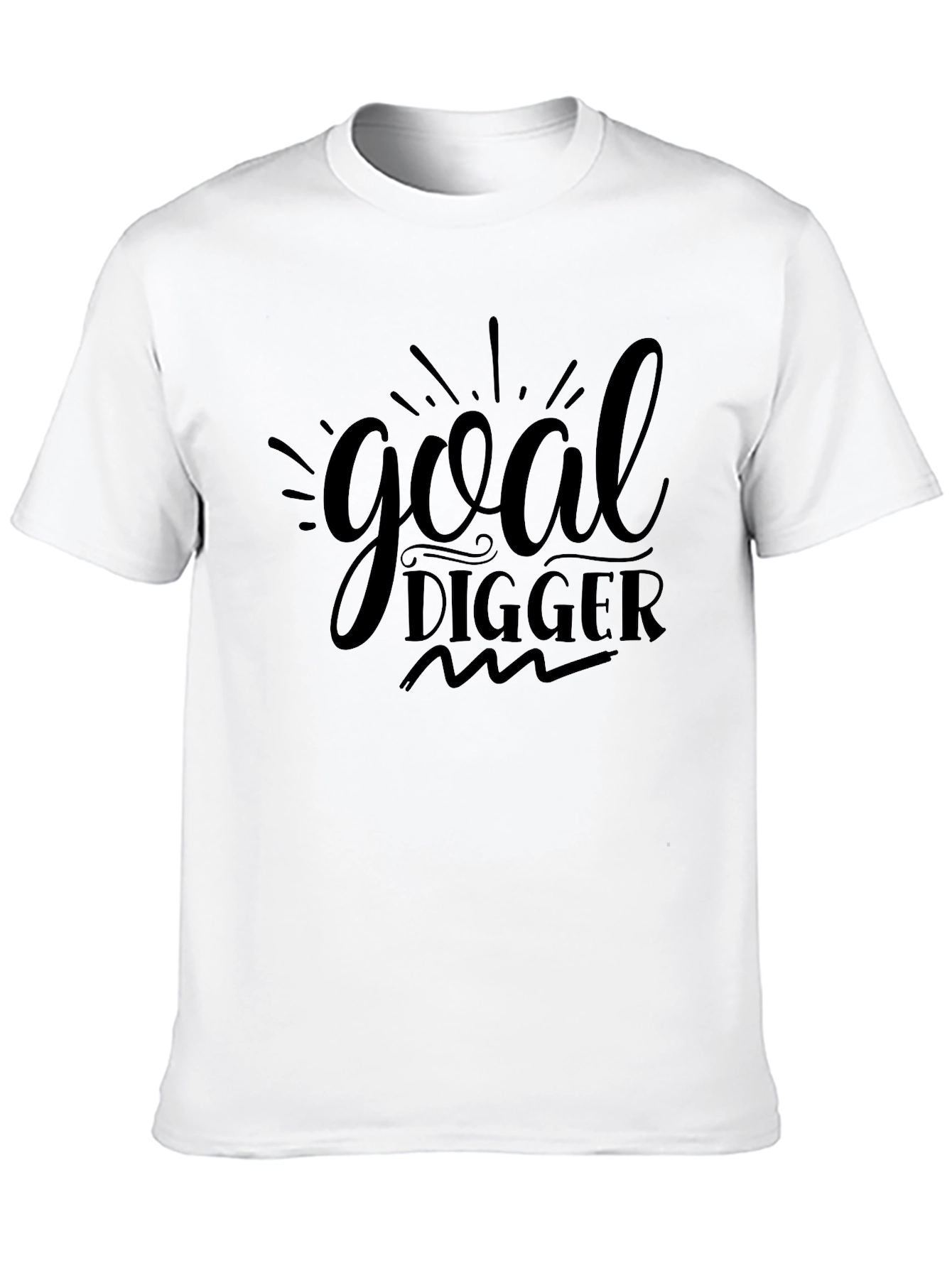 Goal Digger Graphic Tee - Motivational Black T-Shirt