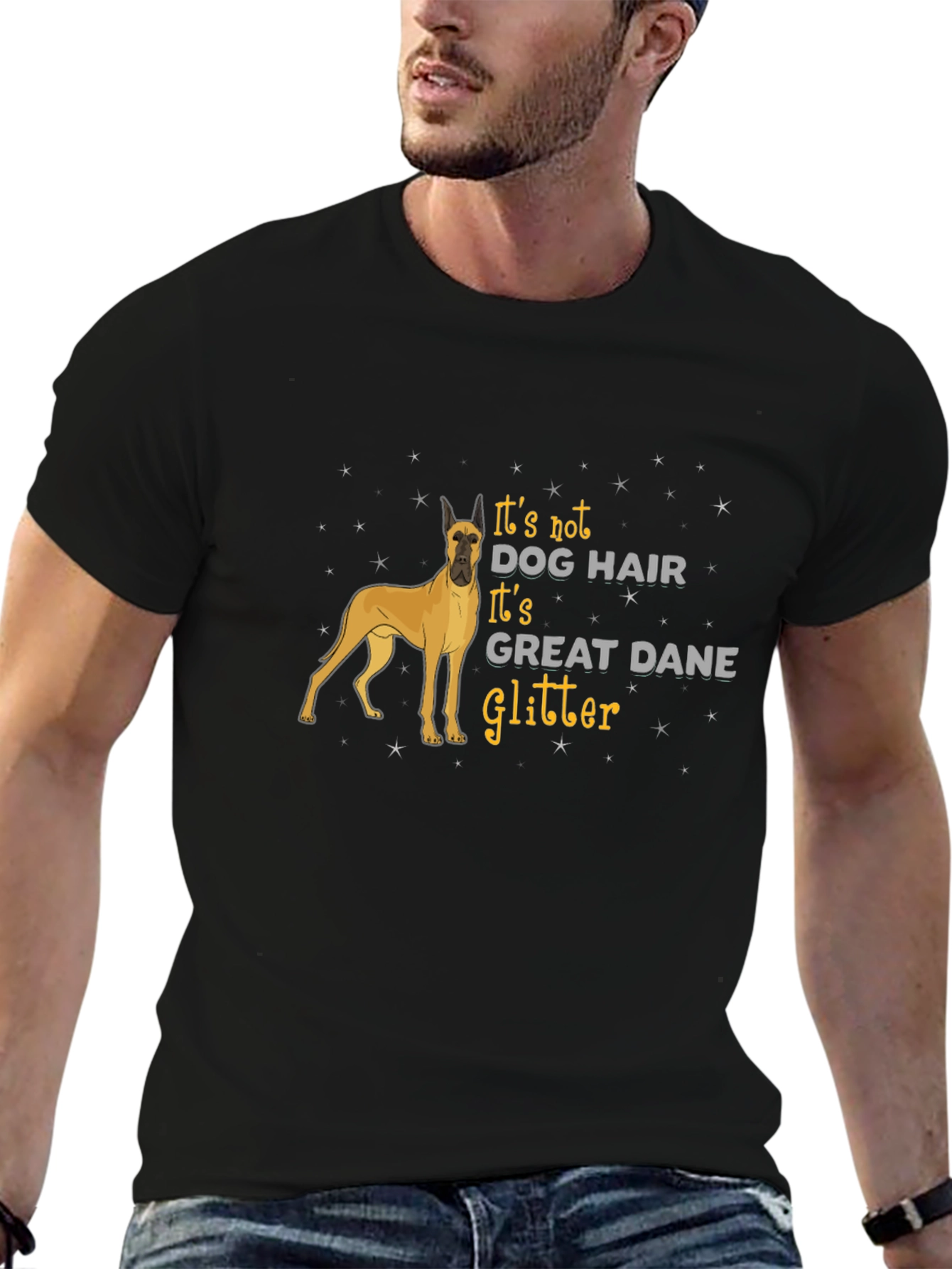 Dog Lover Great Dane Glitter T-Shirt