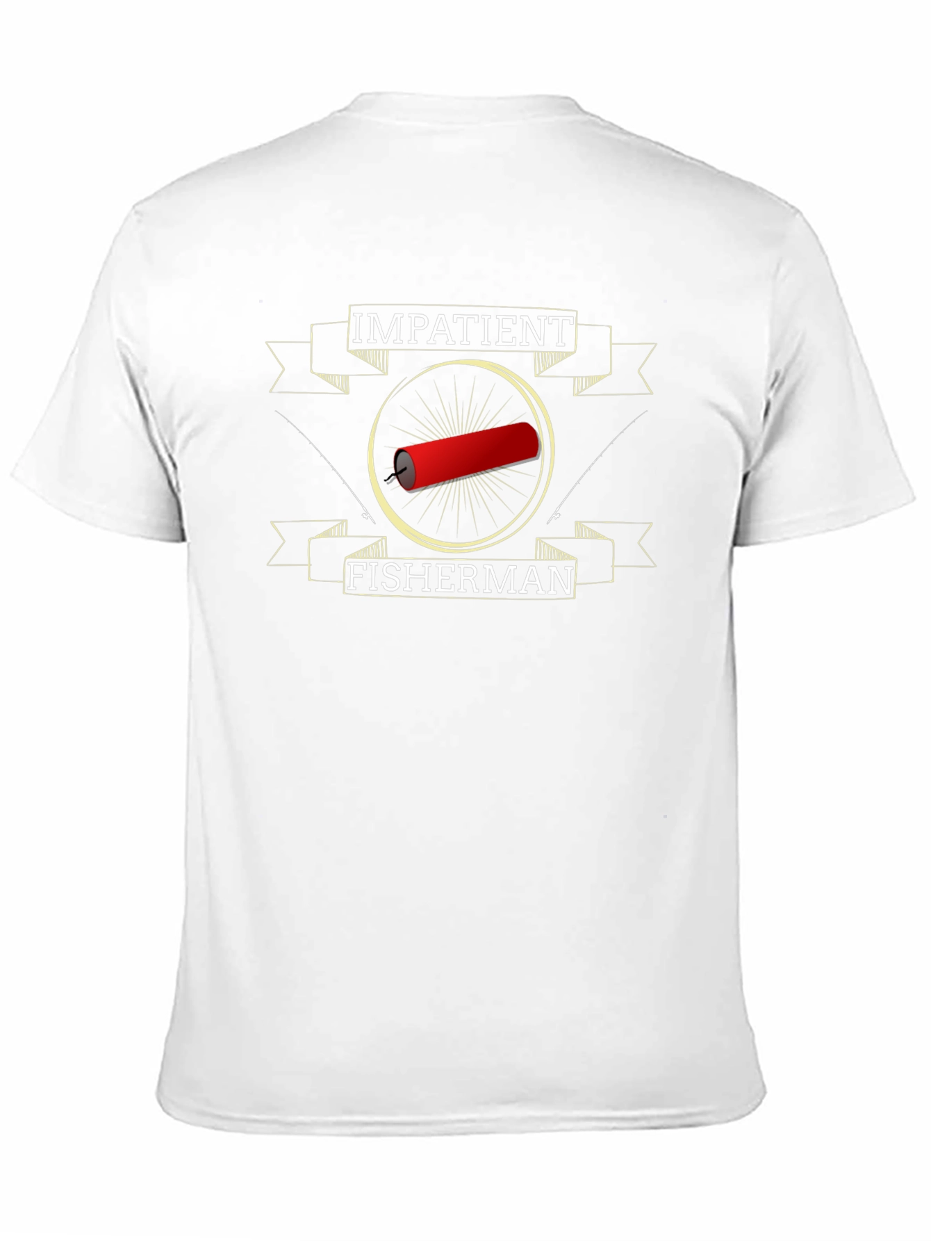 Impatient Fisherman Graphic T-Shirt - Black