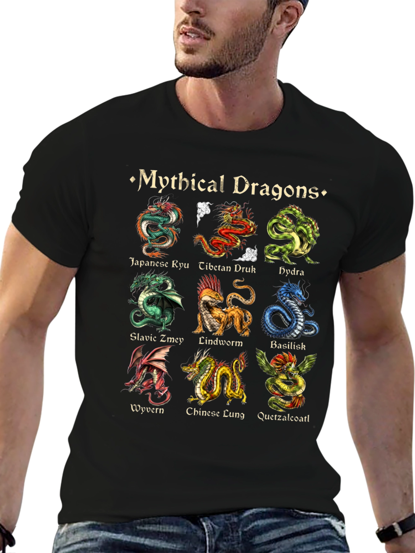 Mythical Dragons Graphic T-Shirt