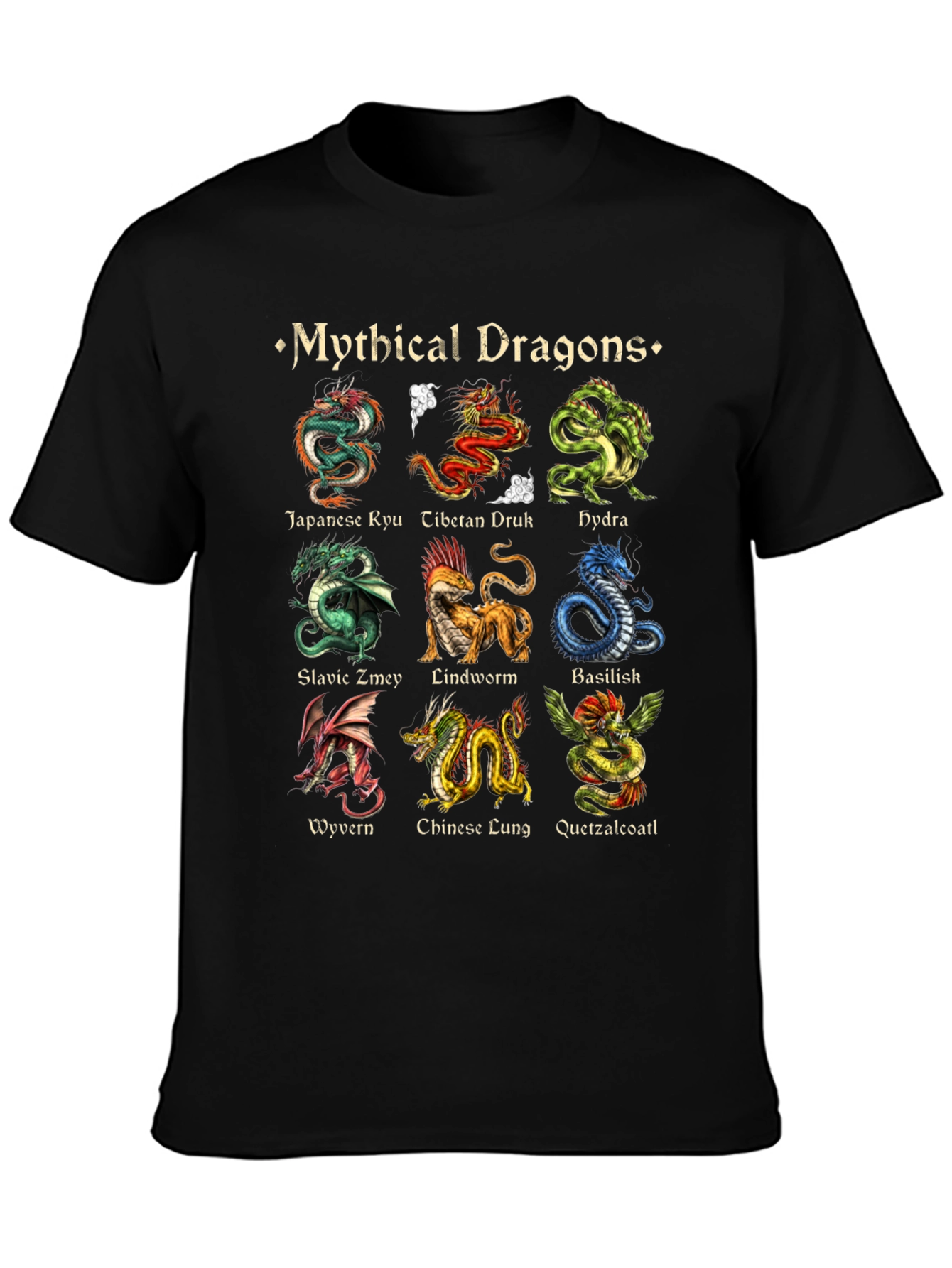 Mythical Dragons Graphic T-Shirt