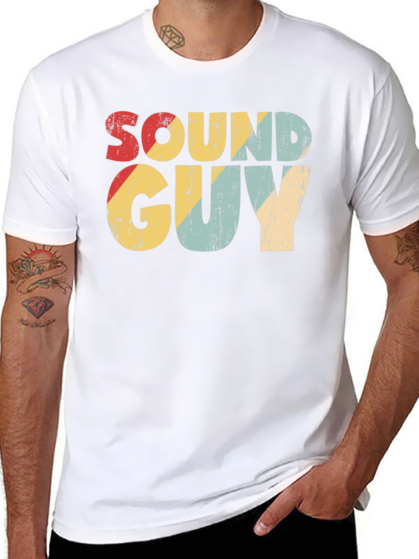 Retro Sound Guy T-Shirt - Music Lover Tee
