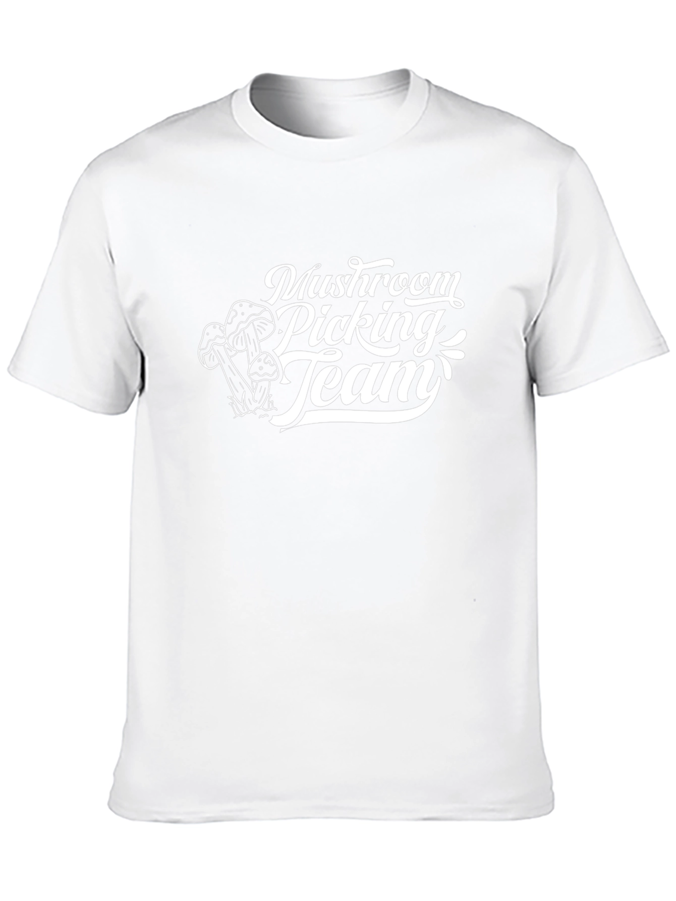 Mushroom Picking Team Black T-Shirt