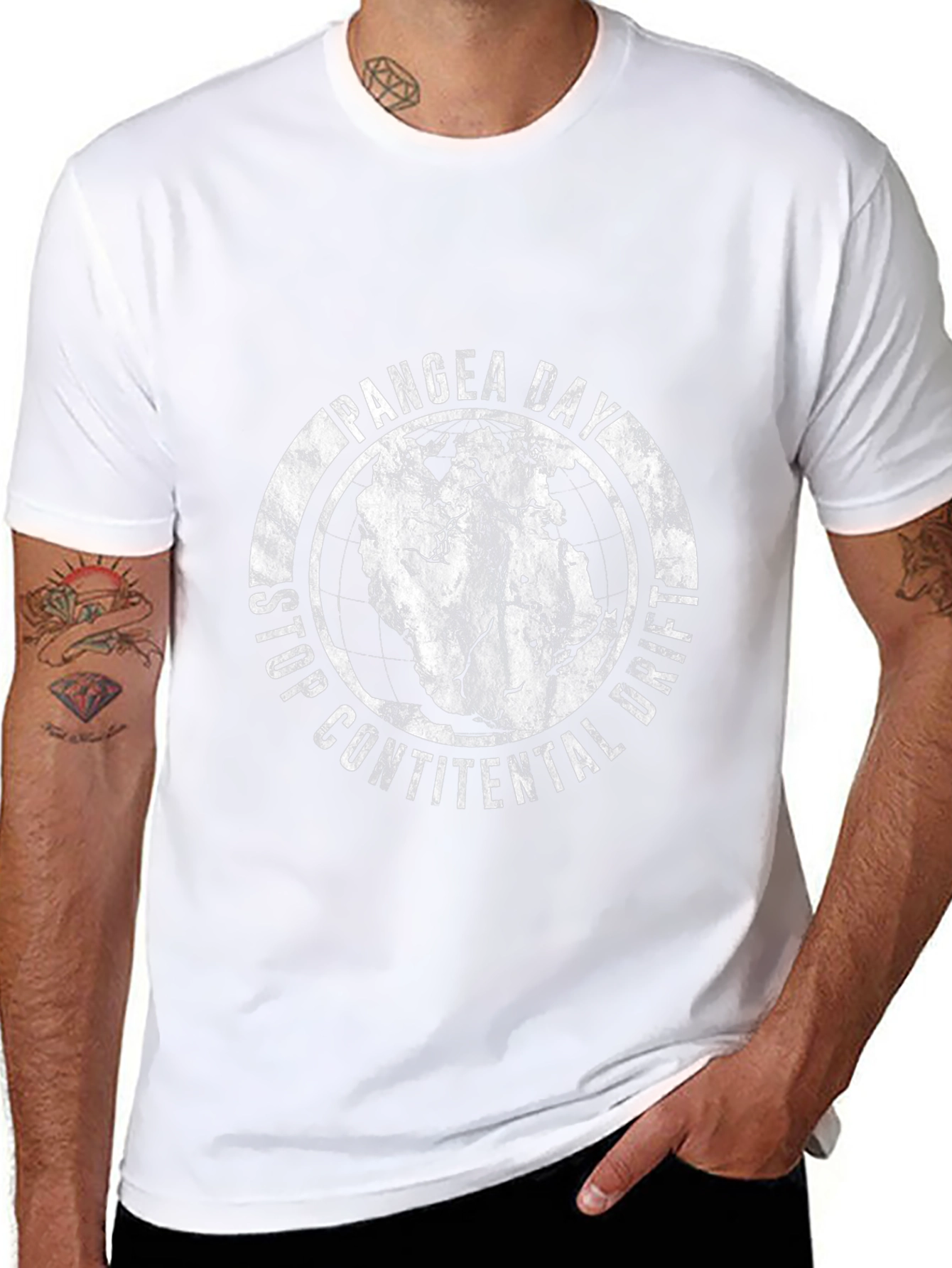 Pangea Day Black T-Shirt - Stop Continental Drift