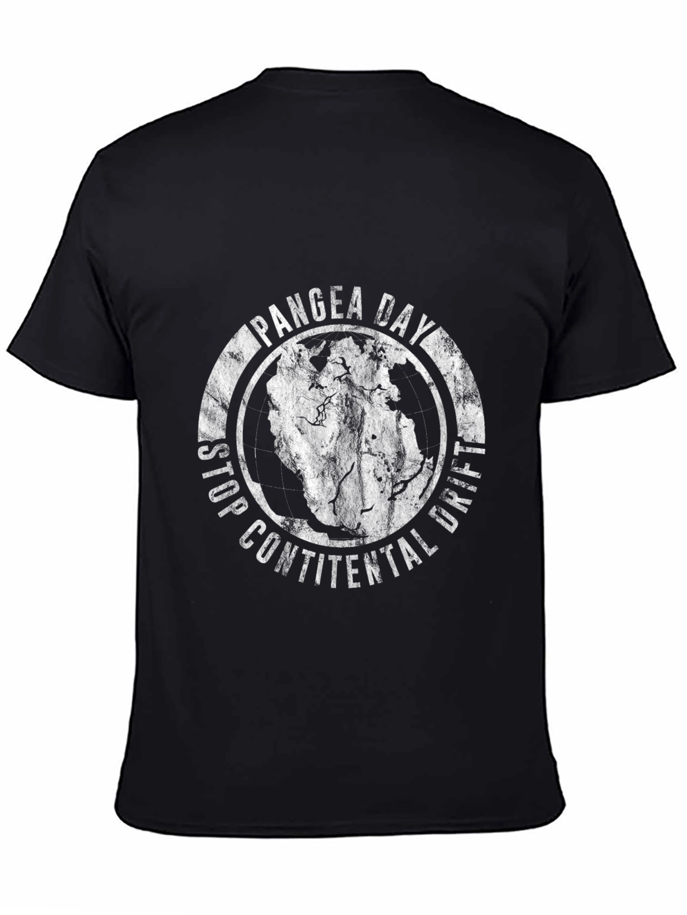Pangea Day Black T-Shirt - Stop Continental Drift