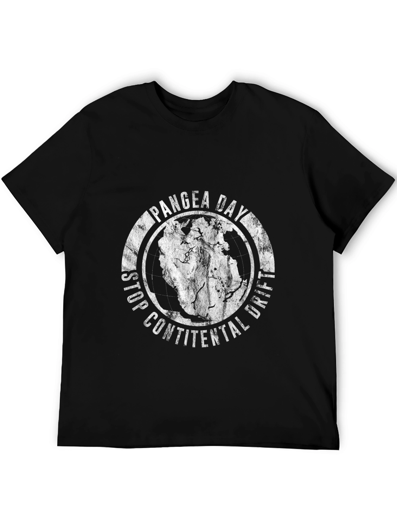 Pangea Day Black T-Shirt - Stop Continental Drift