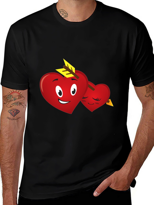 Heart Emoji Arrow T-Shirt - Black