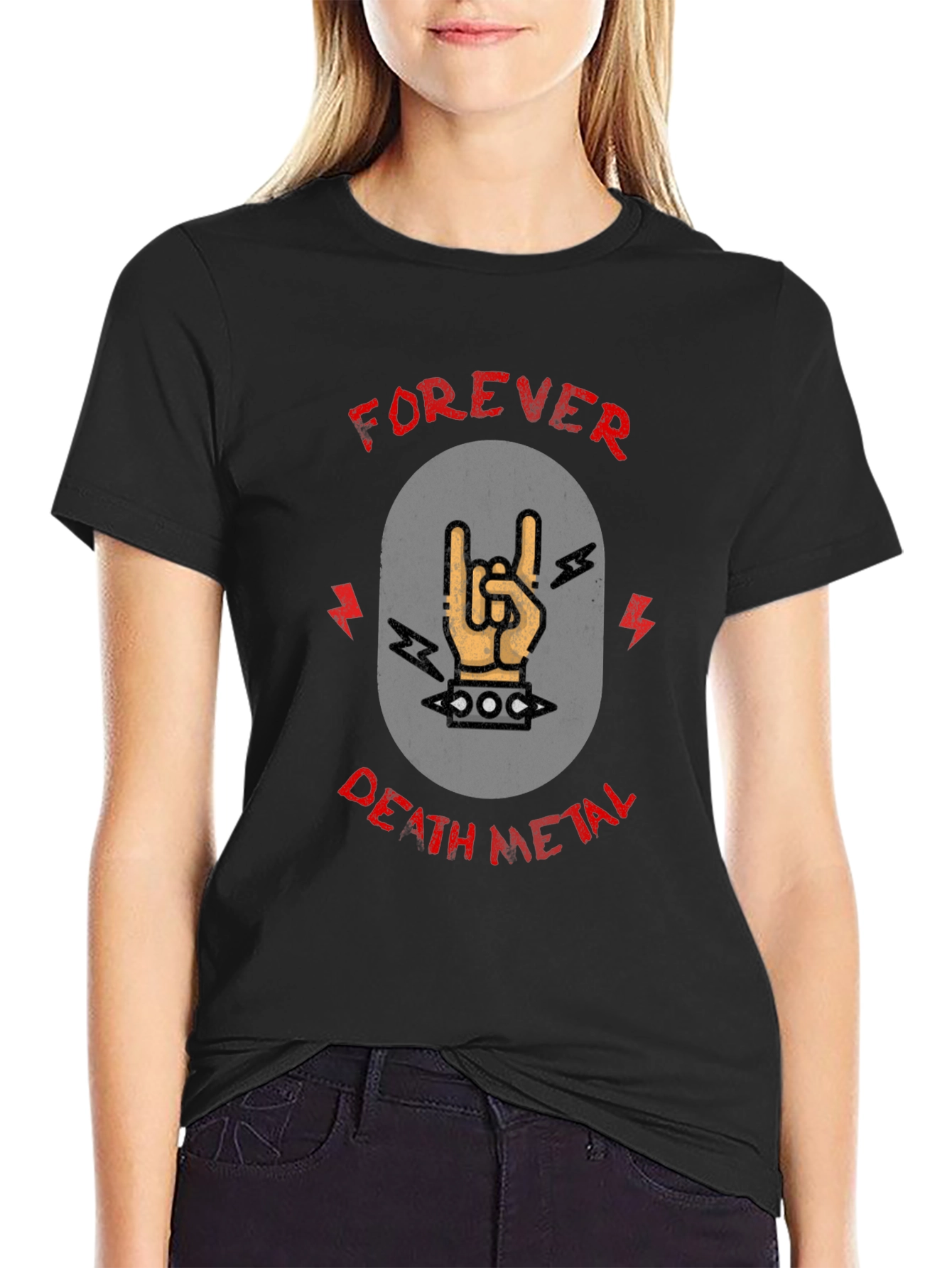 Forever Death Metal Graphic Tee - Rock On!