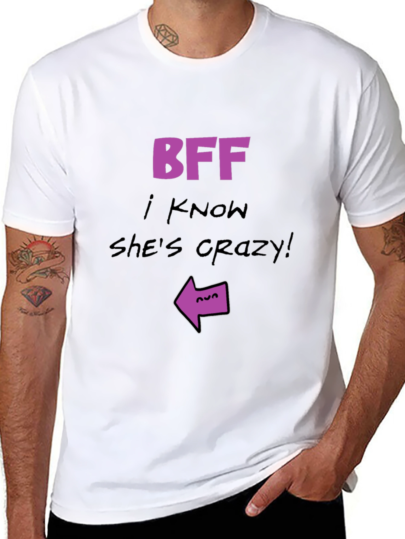 Crazy Best Friend T-Shirt - Funny BFF Tee