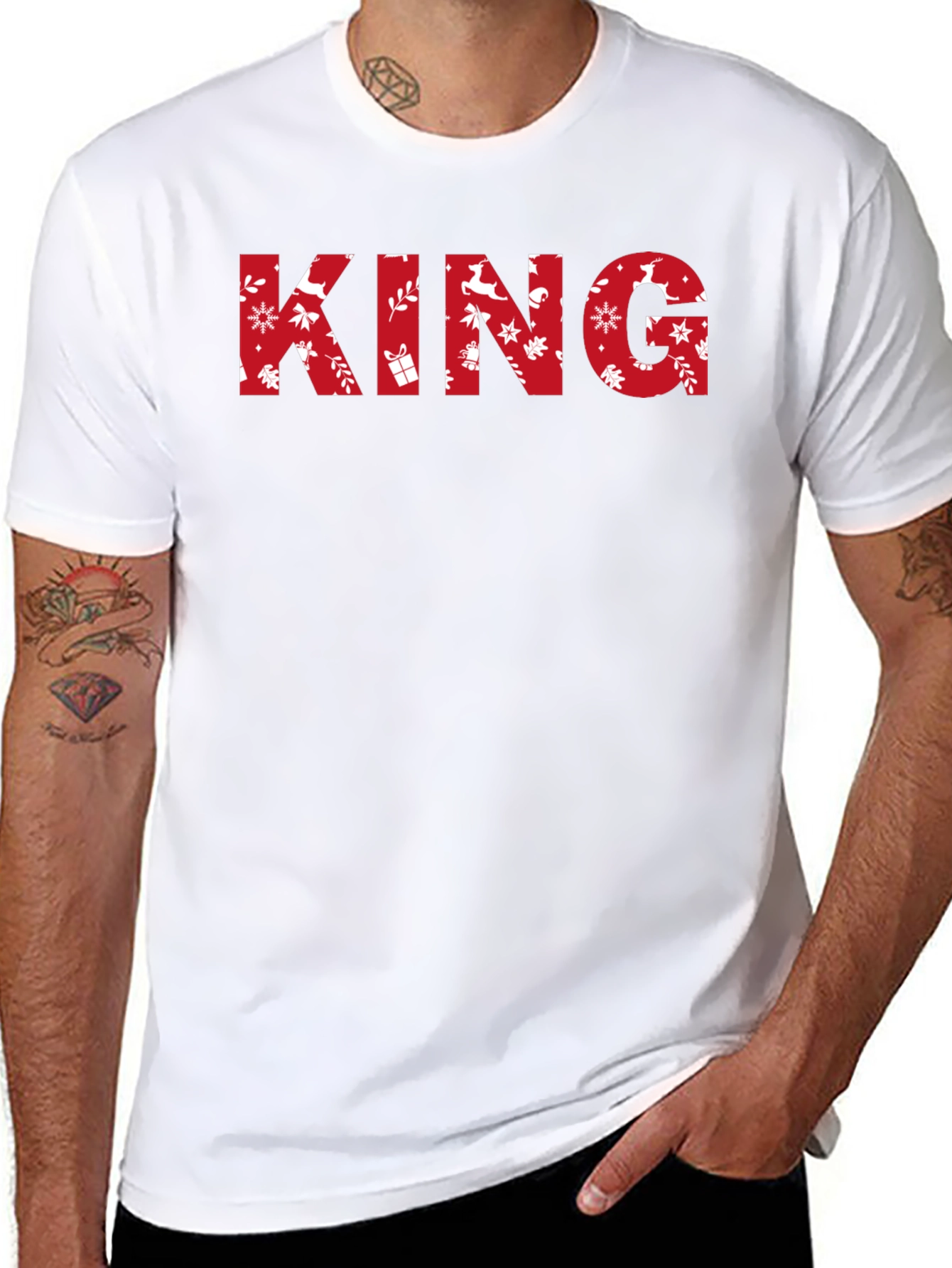 Festive KING Graphic Tee - Holiday Edition
