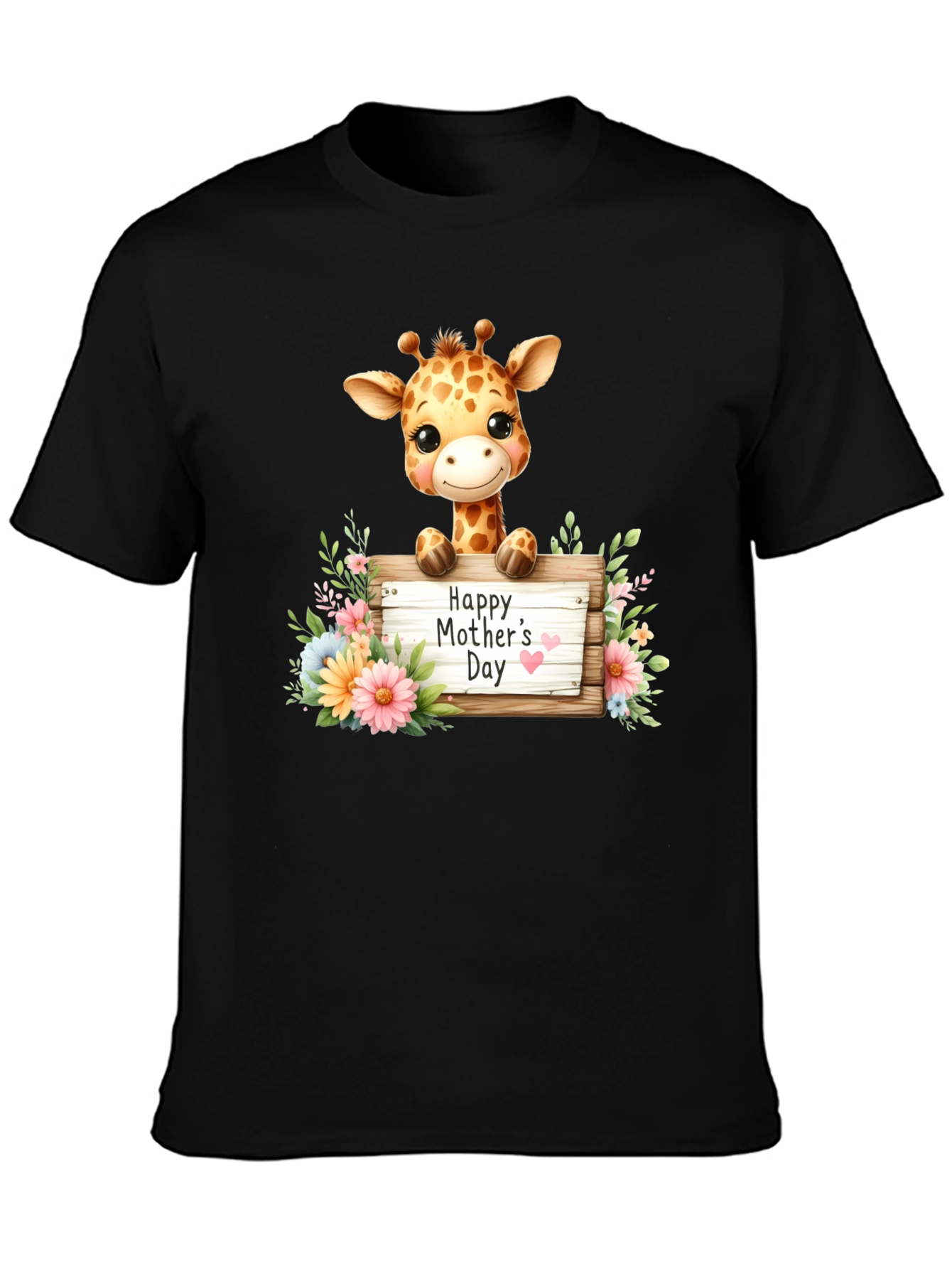 Happy Mothers Day Giraffe Tee