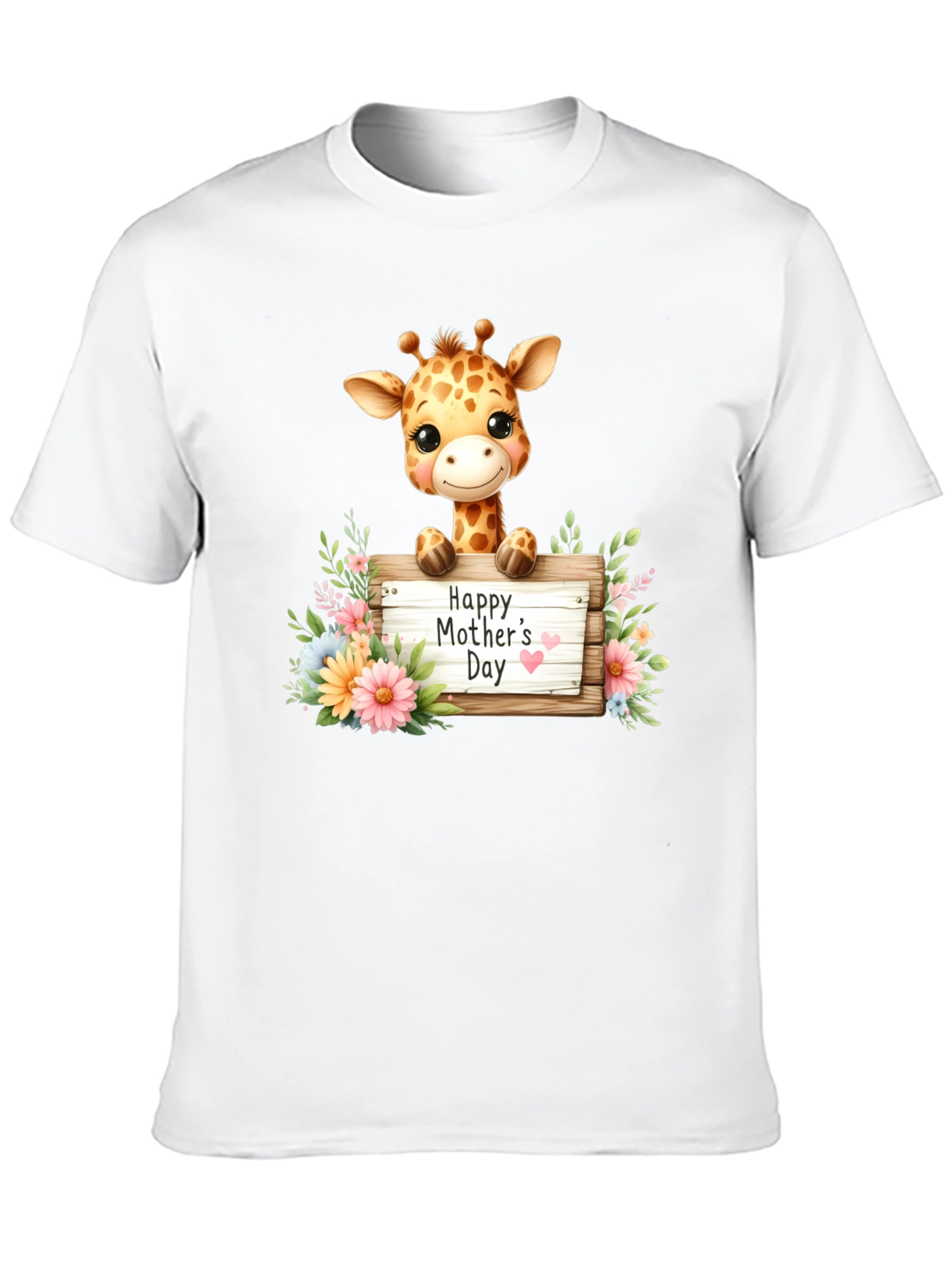 Happy Mothers Day Giraffe Tee