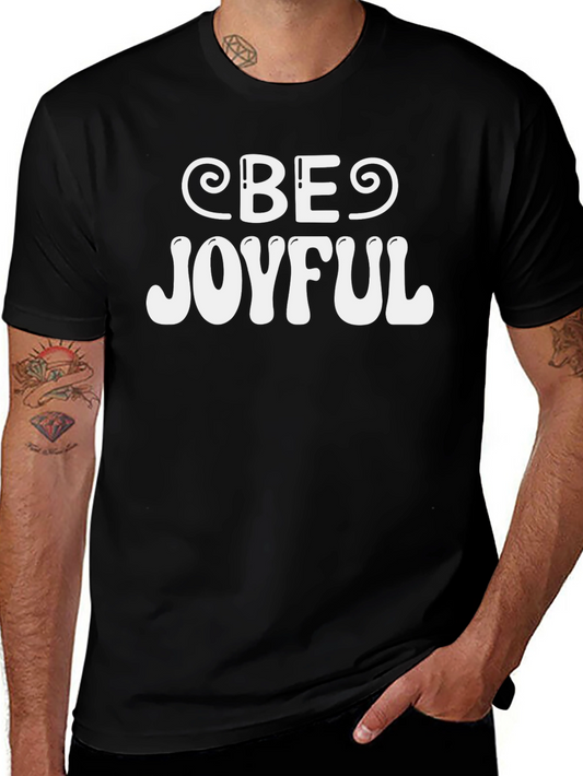 Be Joyful Graphic T-Shirt - Black