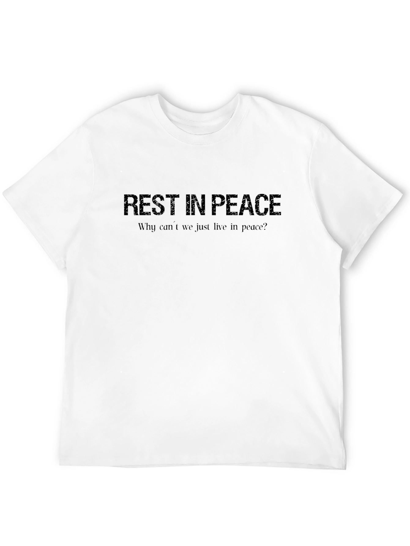 Rest in Peace Graphic Black T-Shirt