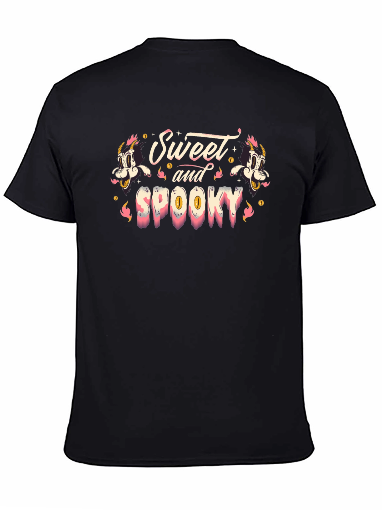 Sweet and Spooky Graphic Print T-Shirt