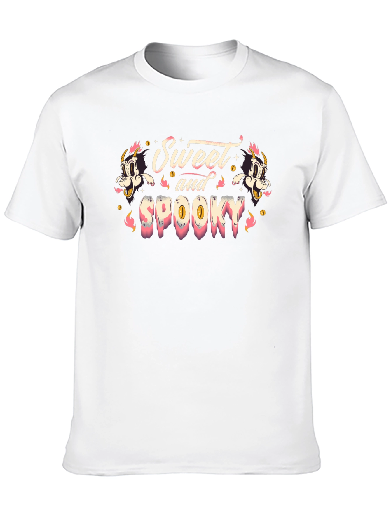 Sweet and Spooky Graphic Print T-Shirt