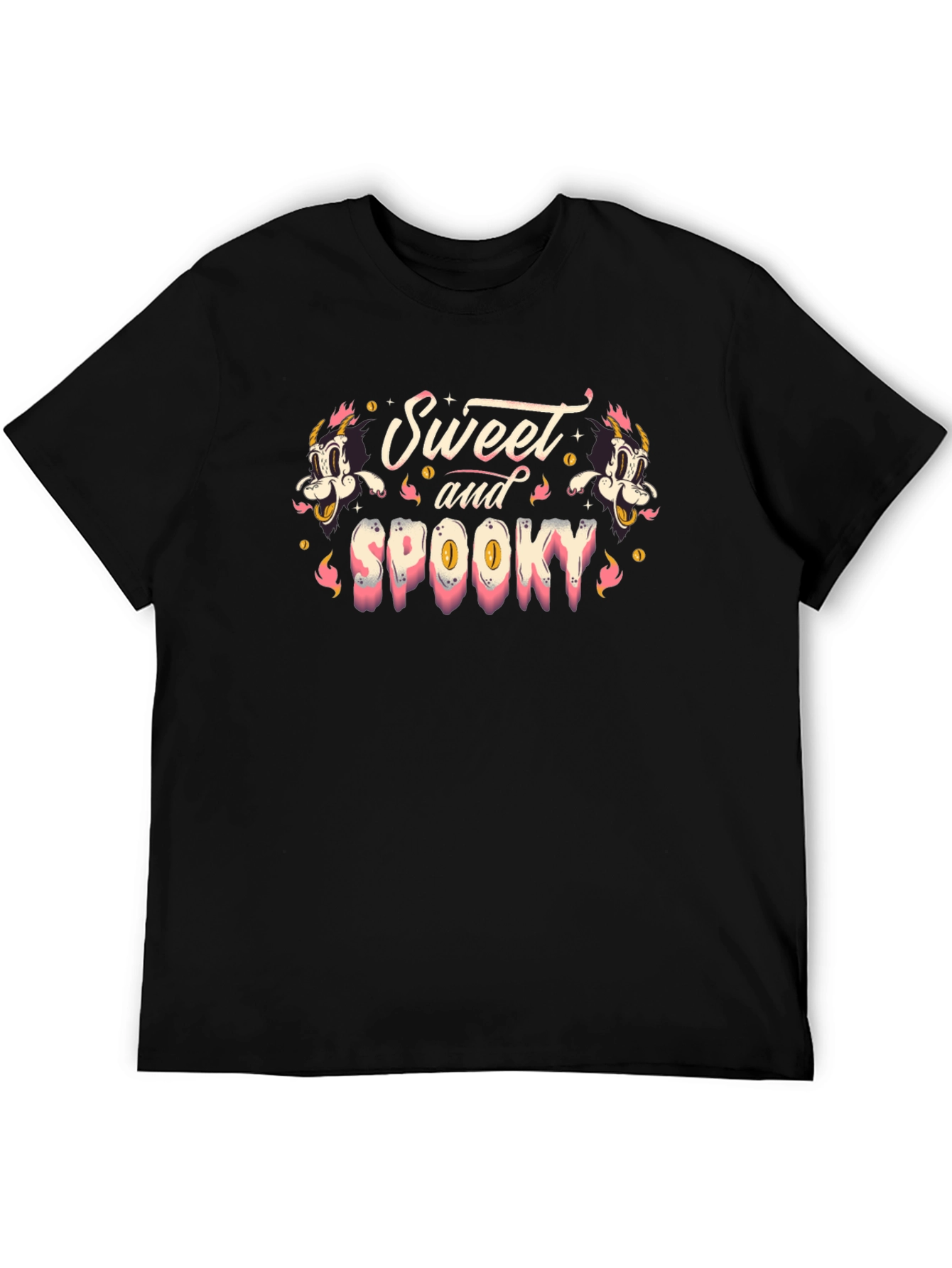 Sweet and Spooky Graphic Print T-Shirt