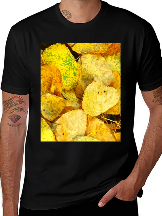 Autumn Leaves Graphic Tee - Nature Inspired Design