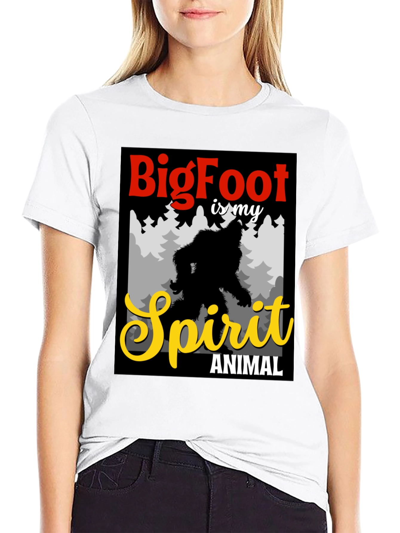 Bigfoot Spirit Animal Graphic Tee
