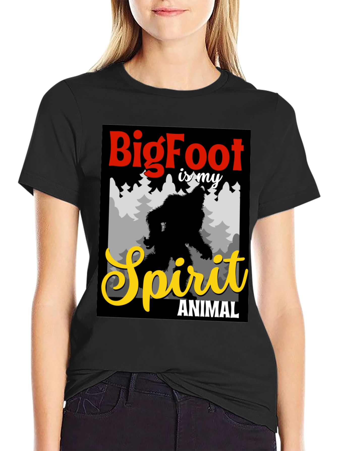 Bigfoot Spirit Animal Graphic Tee