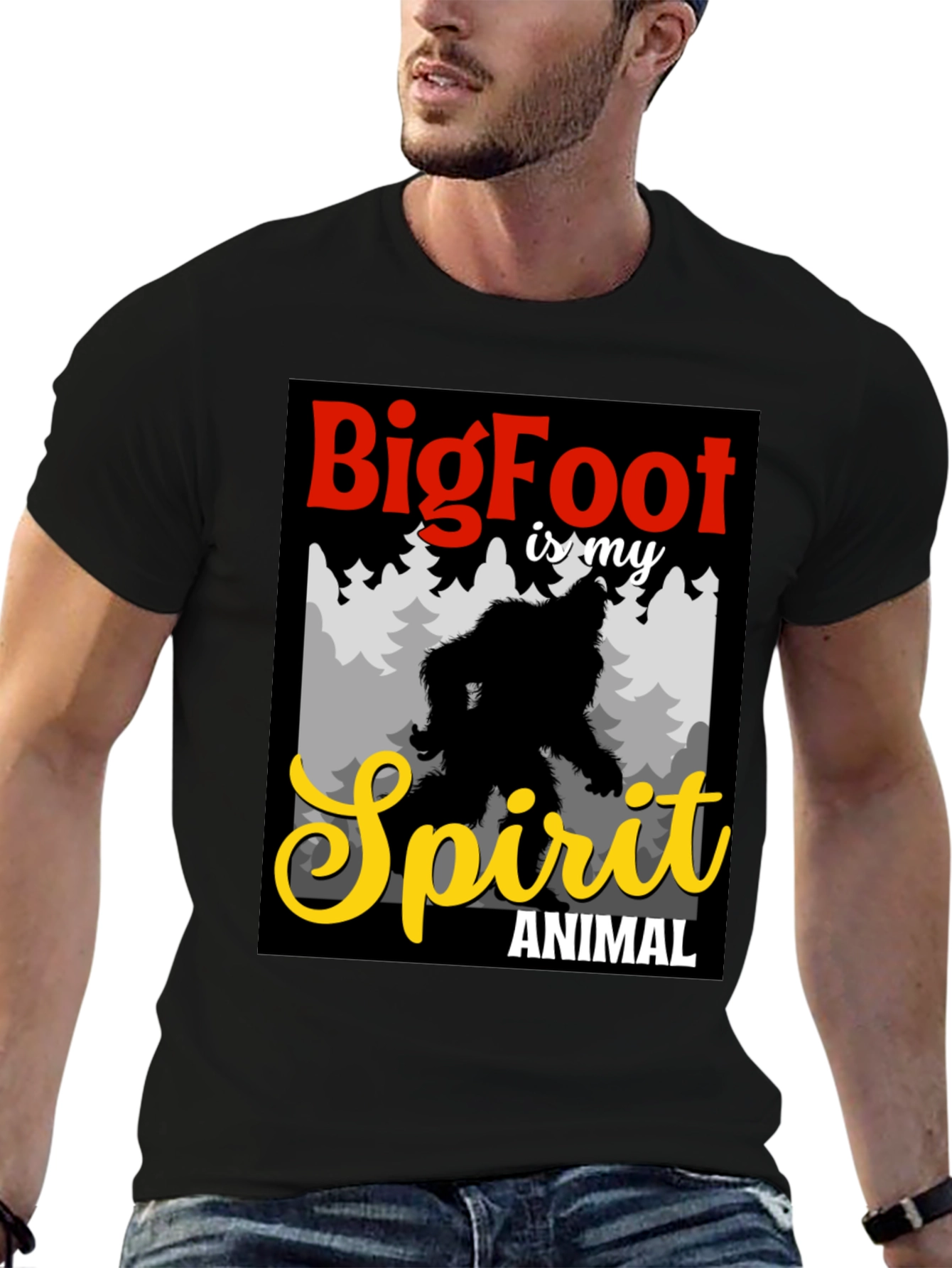 Bigfoot Spirit Animal Graphic Tee