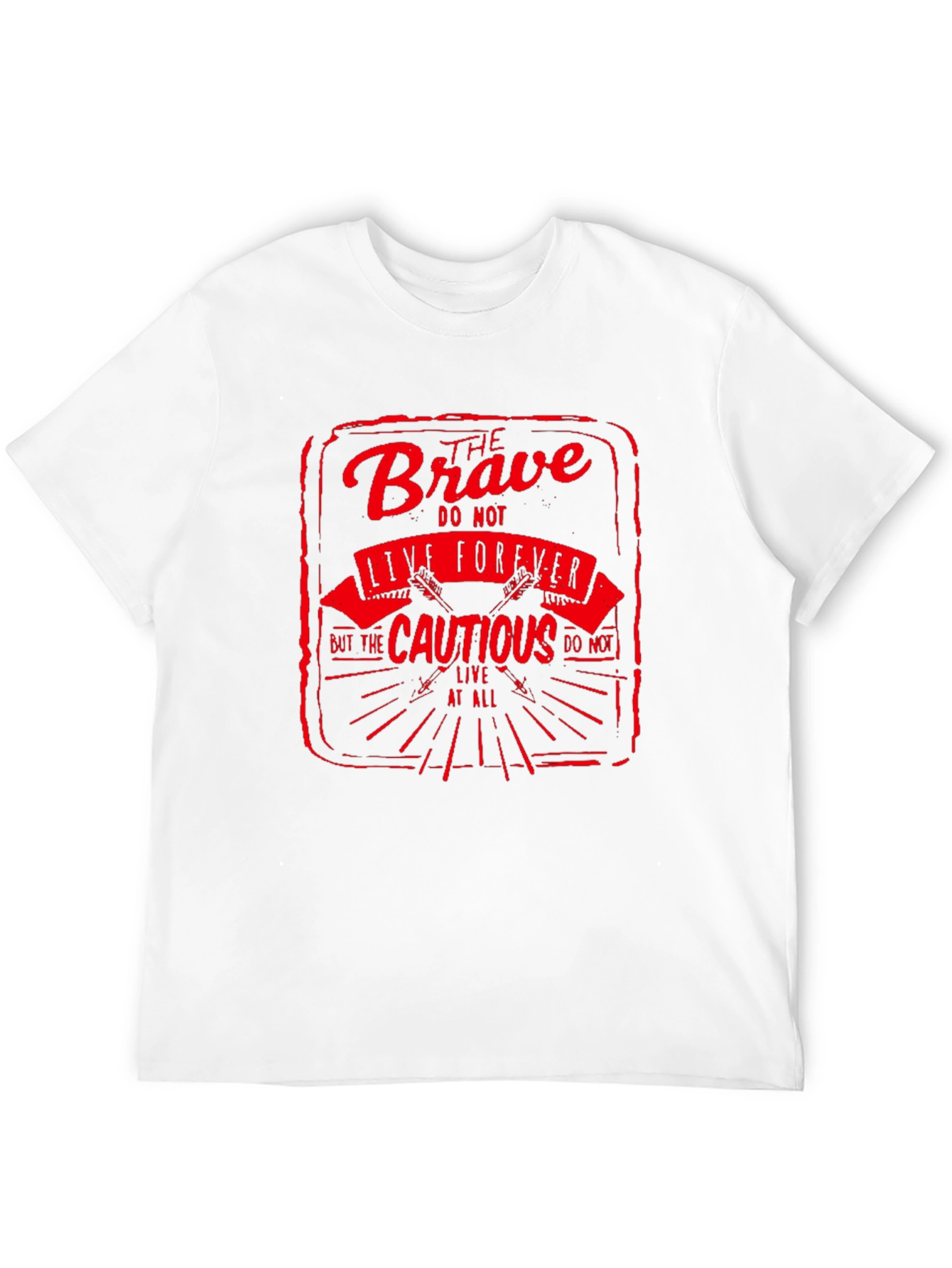 The Brave Live Forever Black Graphic Tee