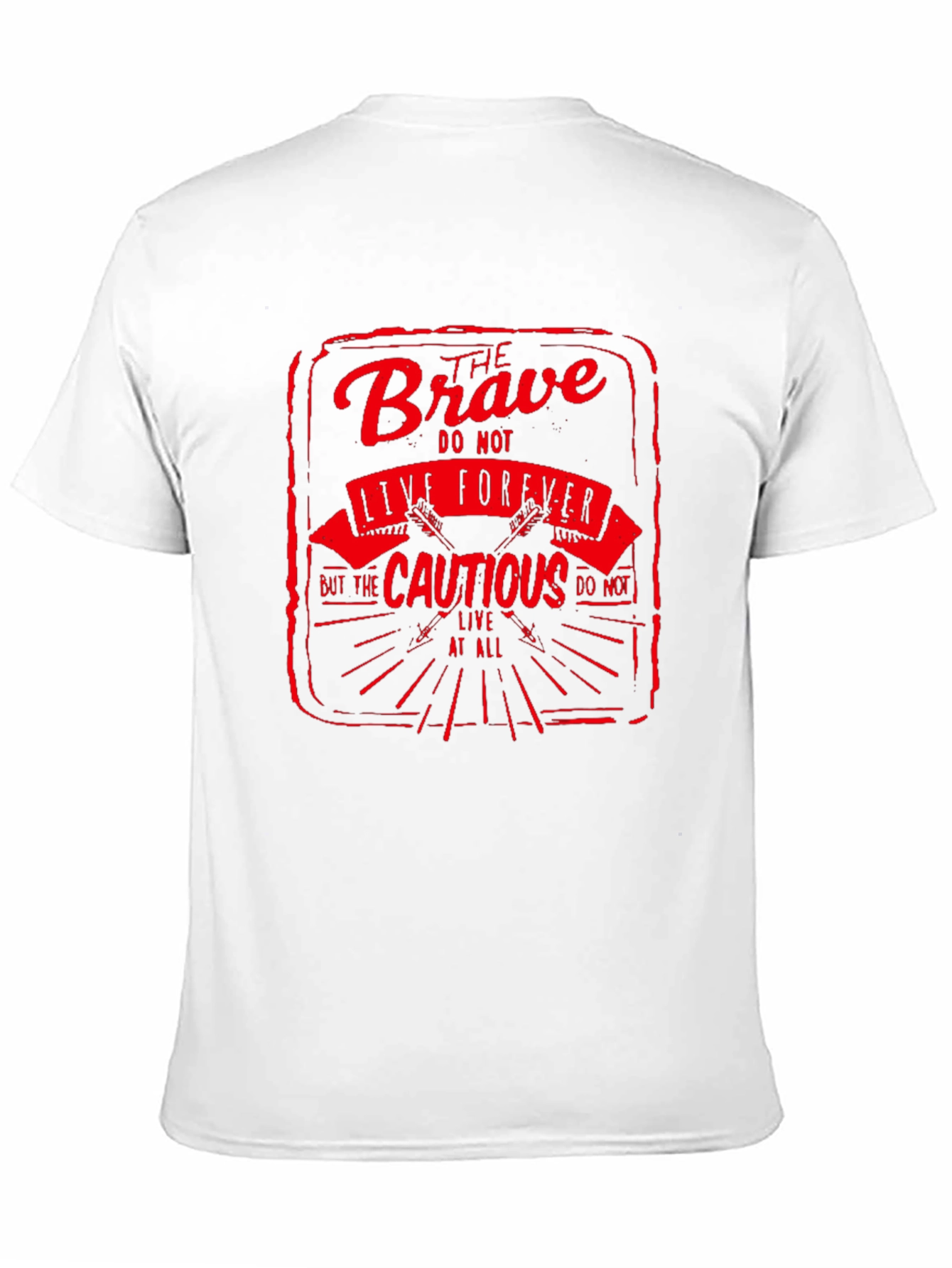 The Brave Live Forever Black Graphic Tee