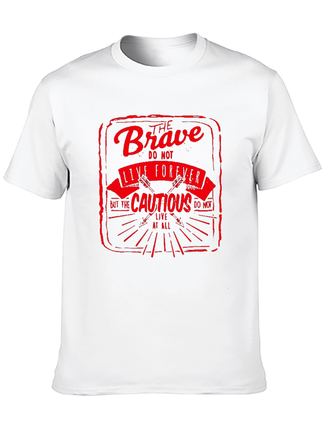The Brave Live Forever Black Graphic Tee