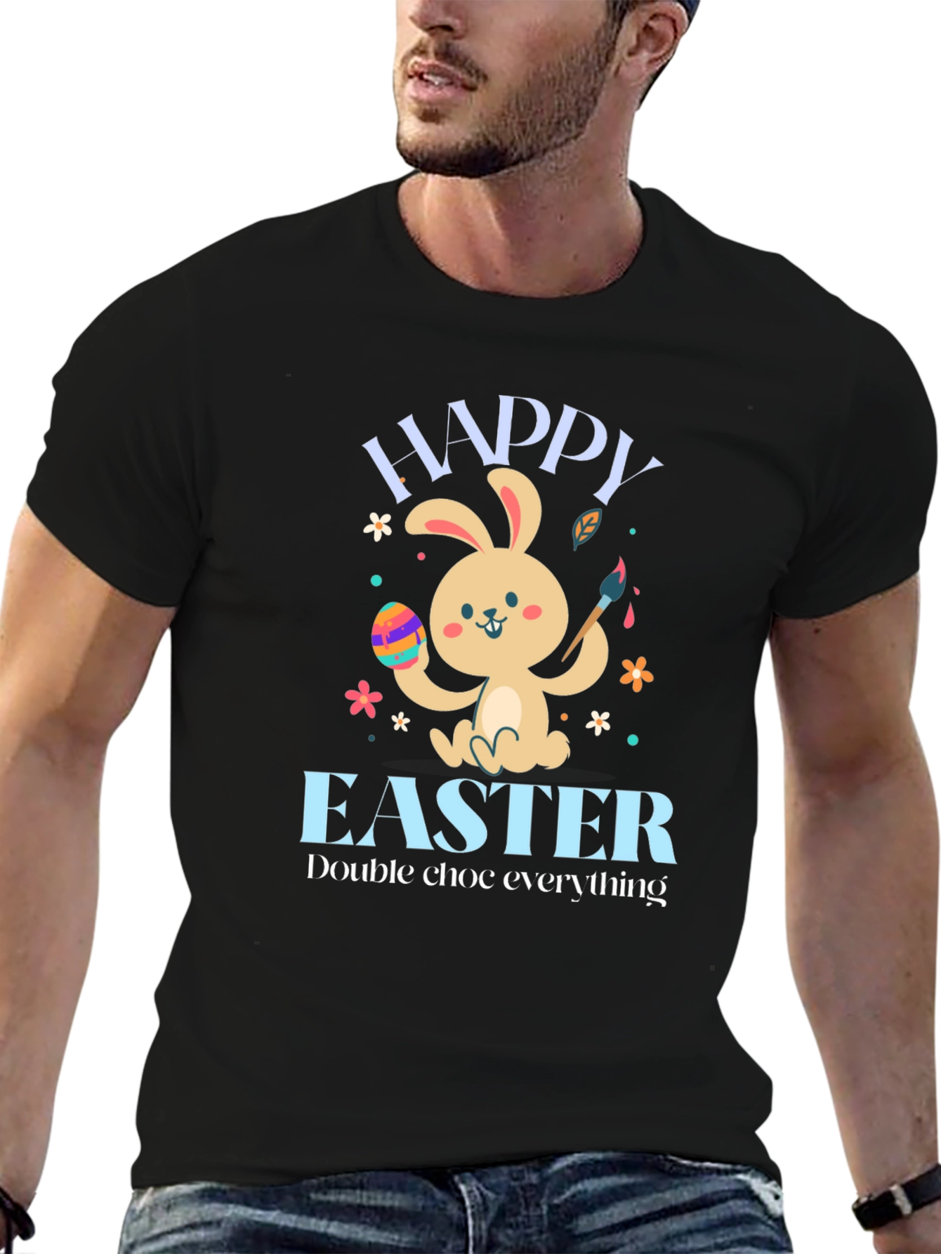 Happy Easter Bunny T-Shirt: Double Chocolate Everything!